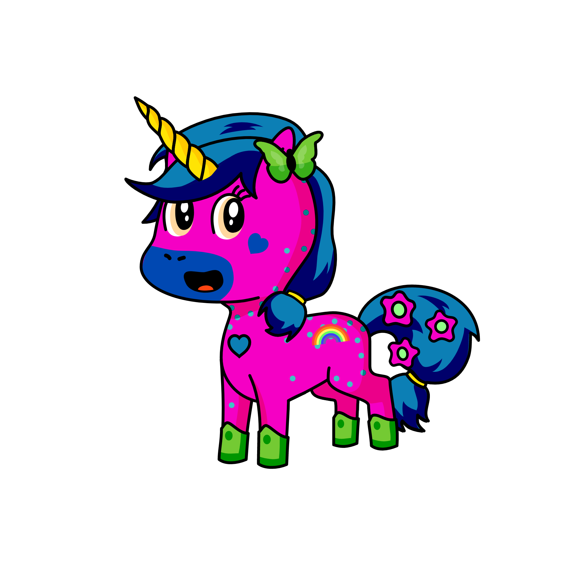 fluttercakes, the unicorn