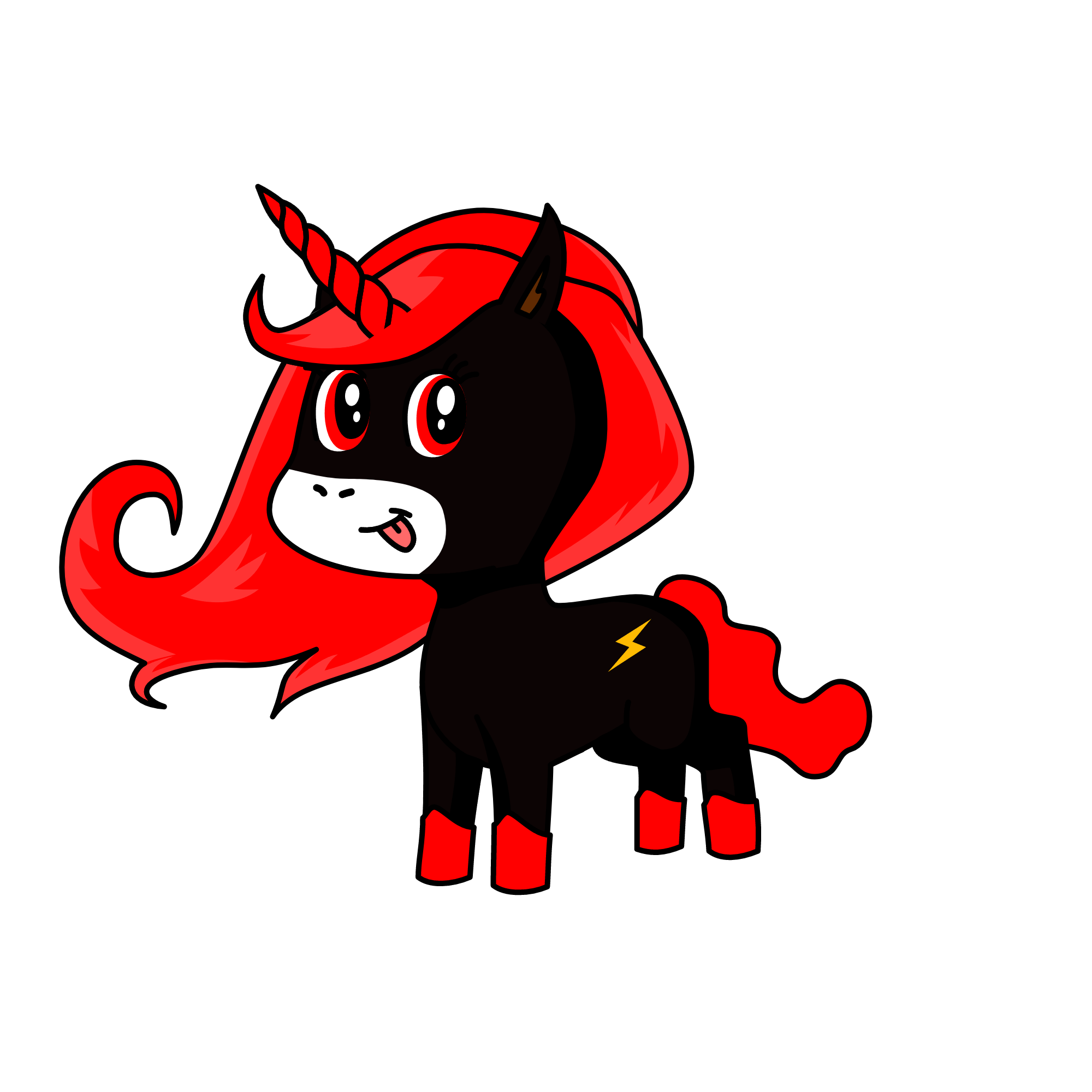 Moody, the unicorn