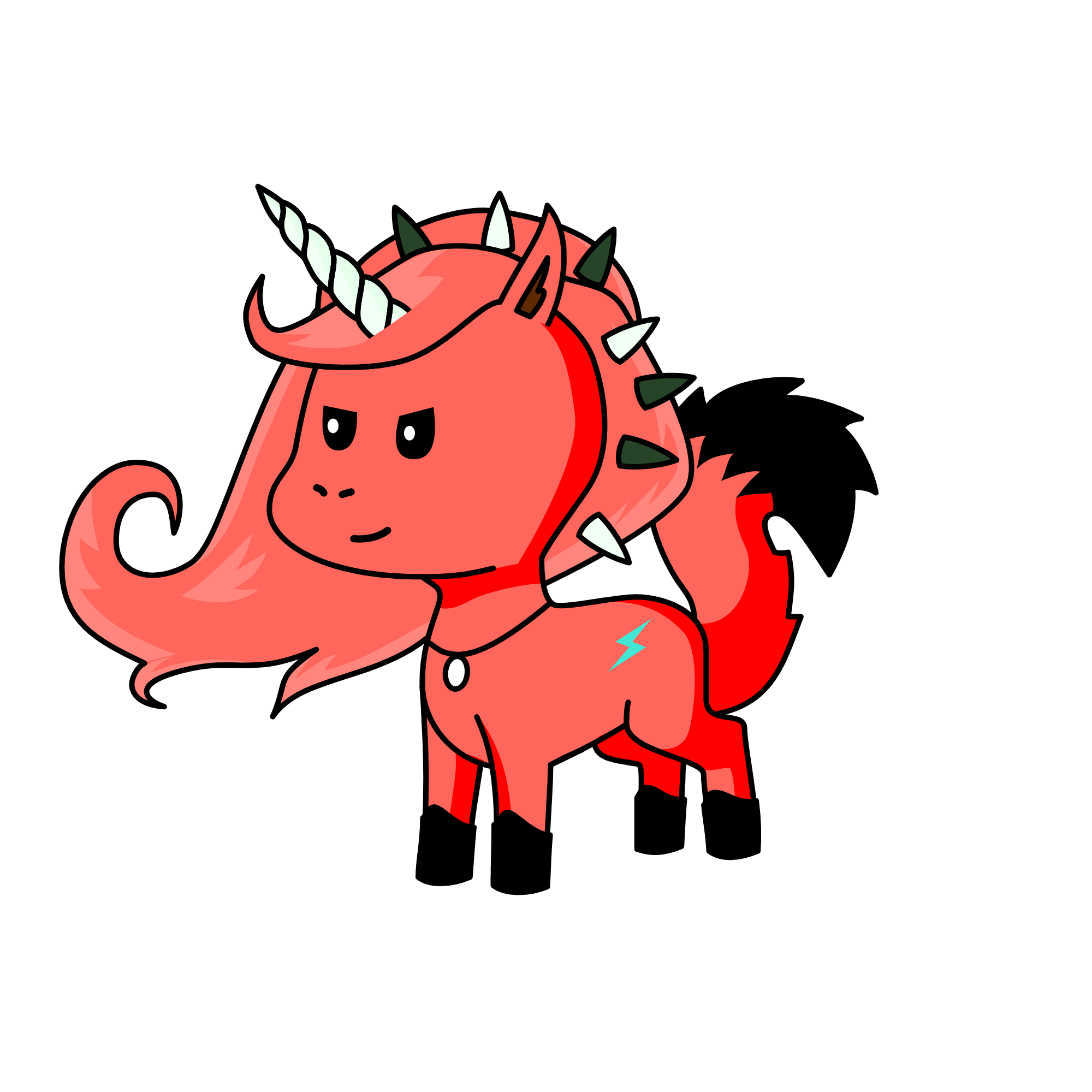 Blackheart, the unicorn