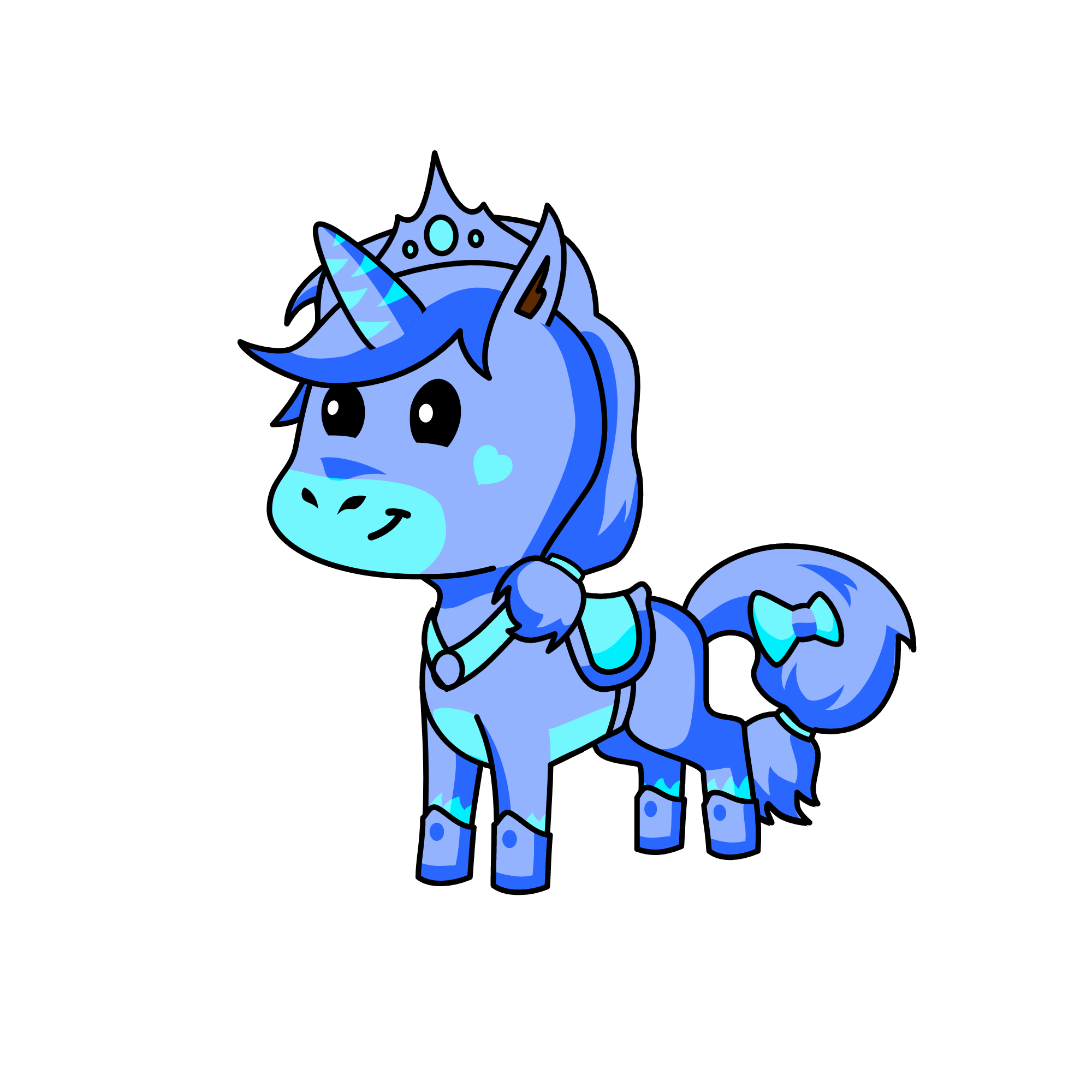 Teal Bluecorn, the unicorn