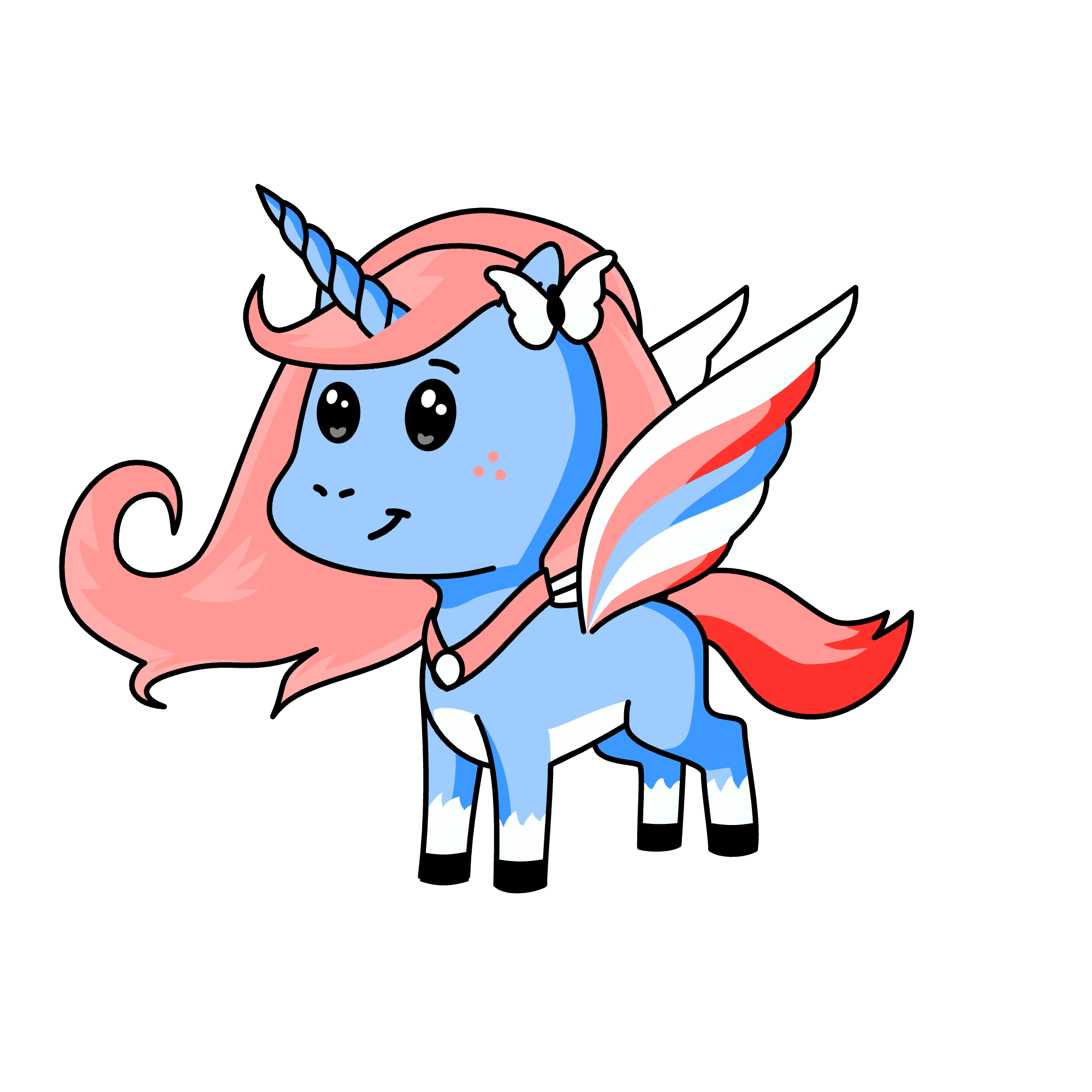 Blue Coral, the unicorn