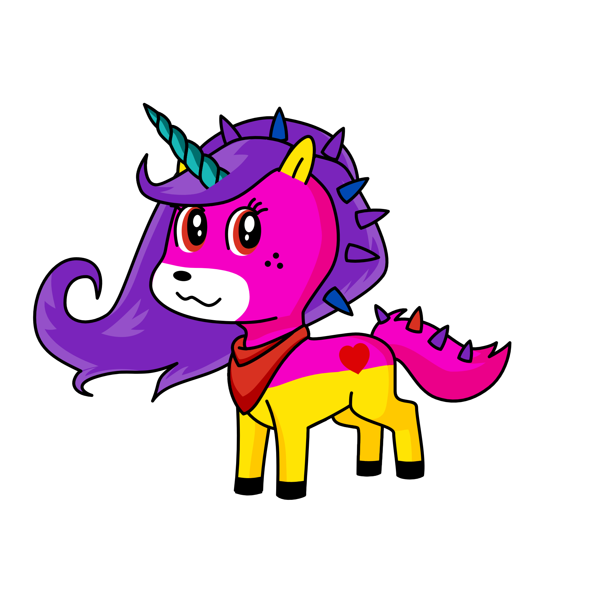 Oh No!, the unicorn
