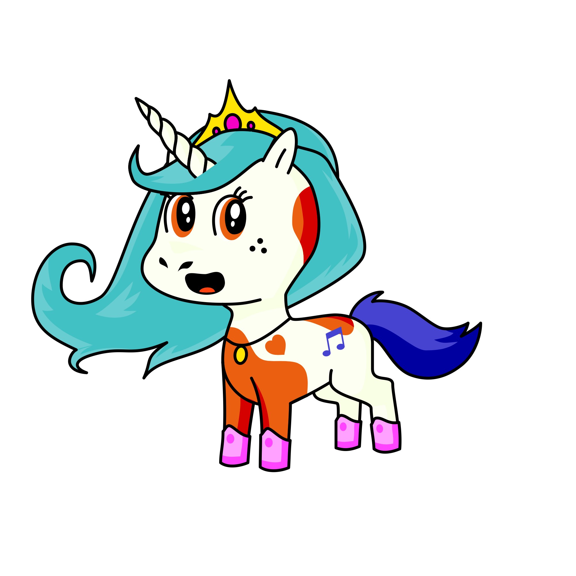 Diya as a unicorn , the unicorn