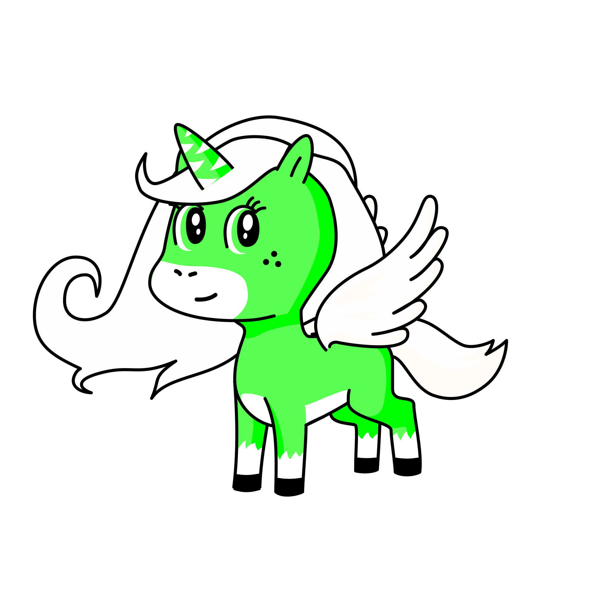 Leafy, the unicorn