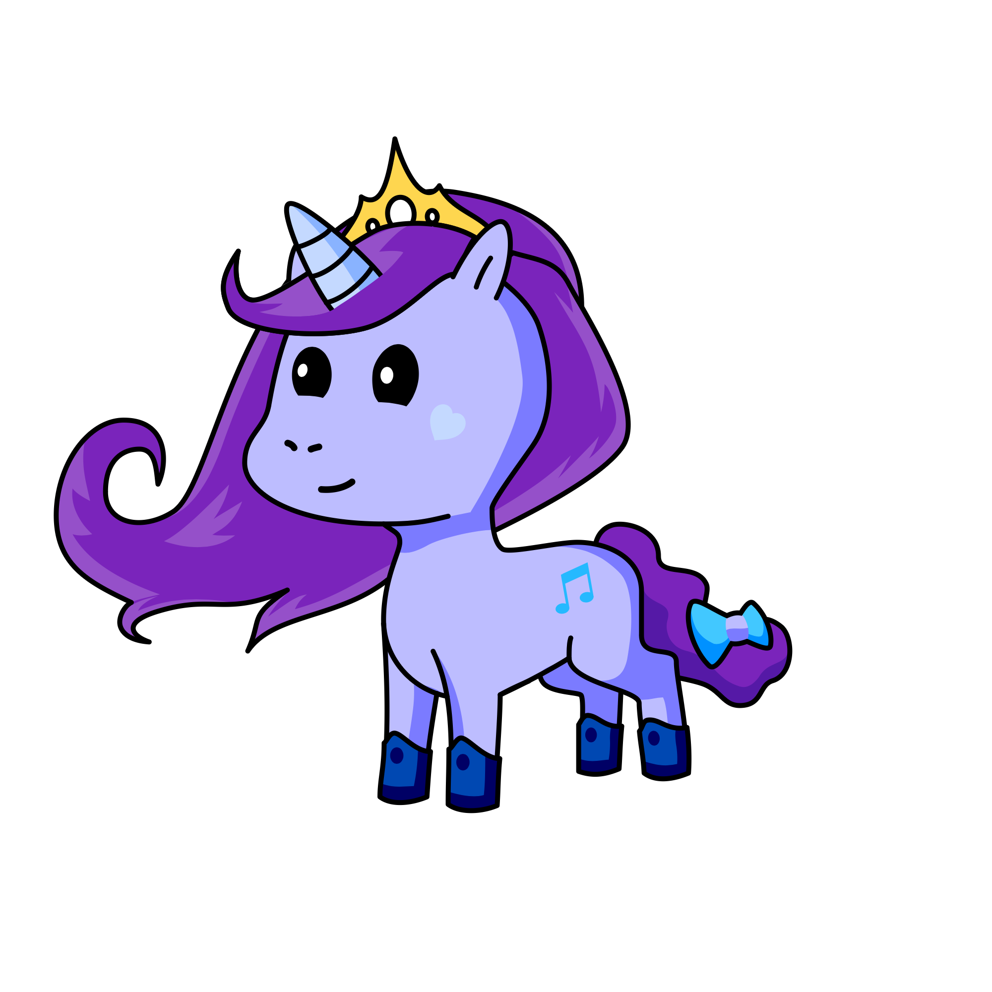 Priencess puppy , the unicorn