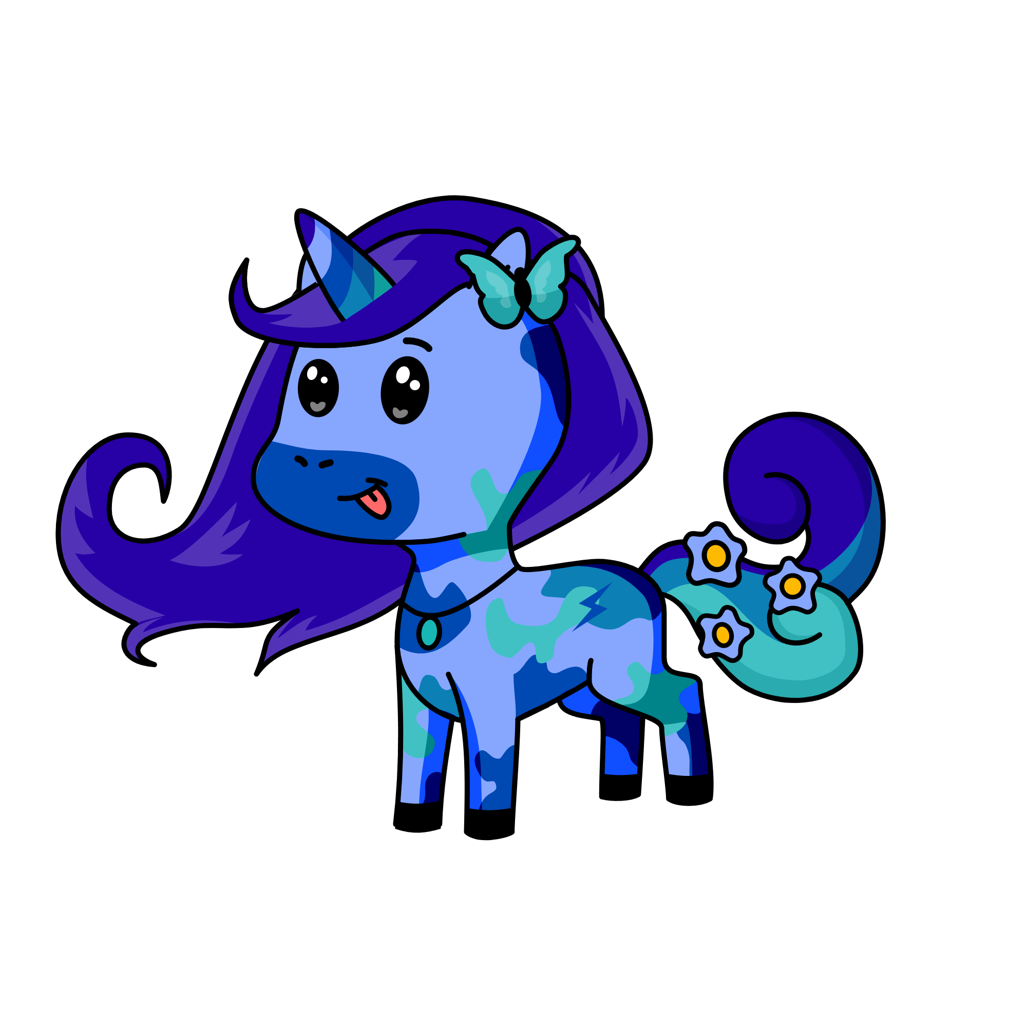blu, the unicorn