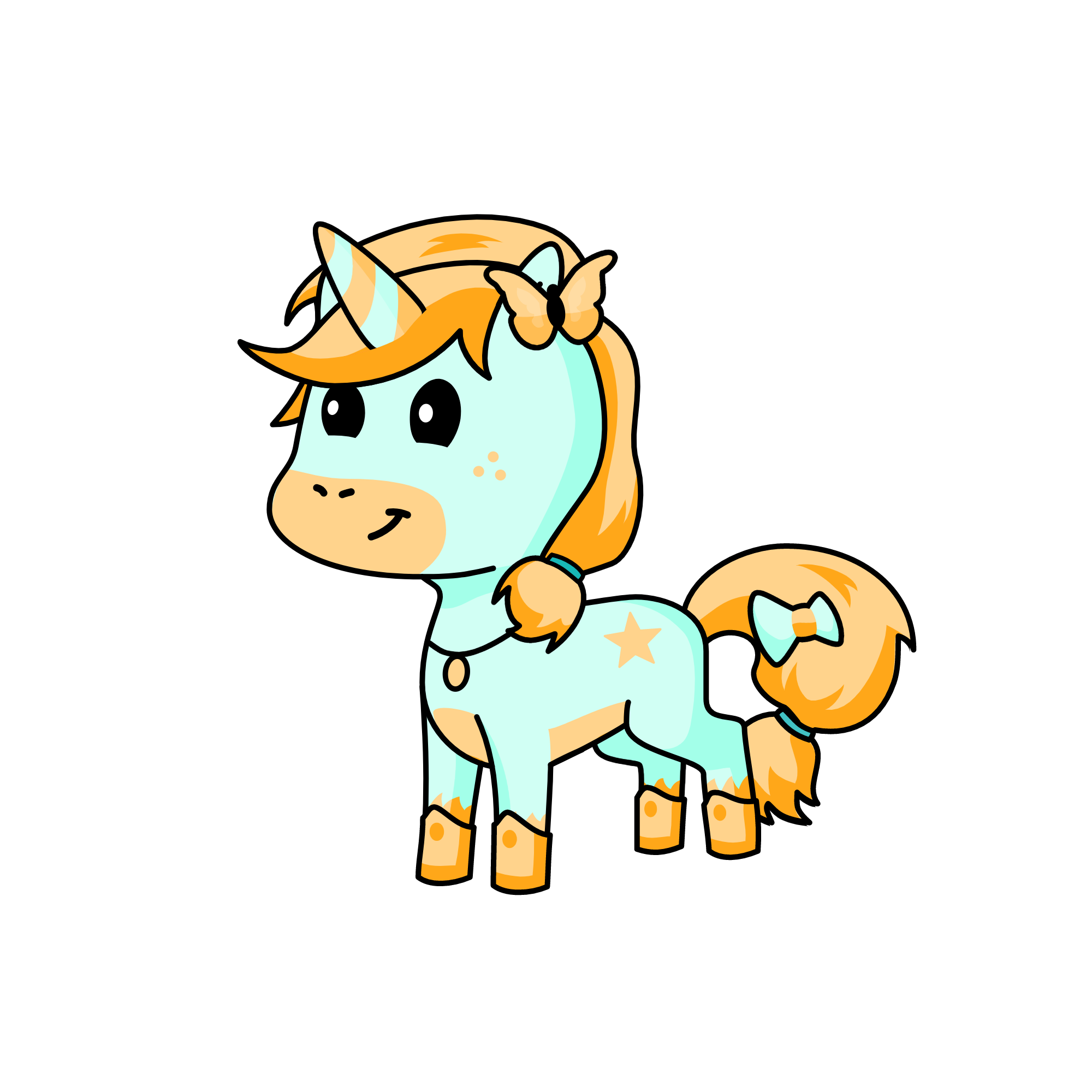Lily Blue, the unicorn