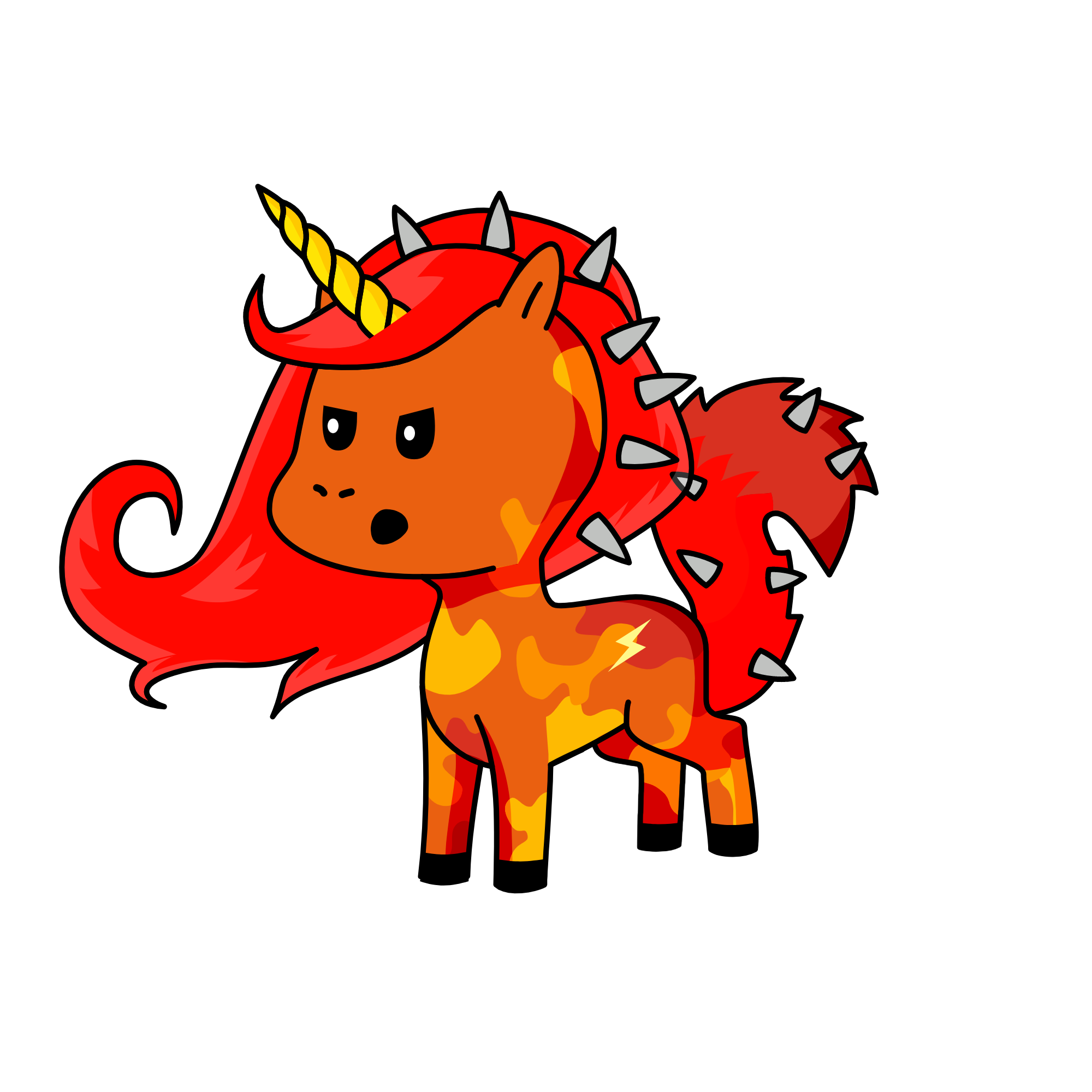 NOW I AM ON FIRE U KNOW WHY, the unicorn