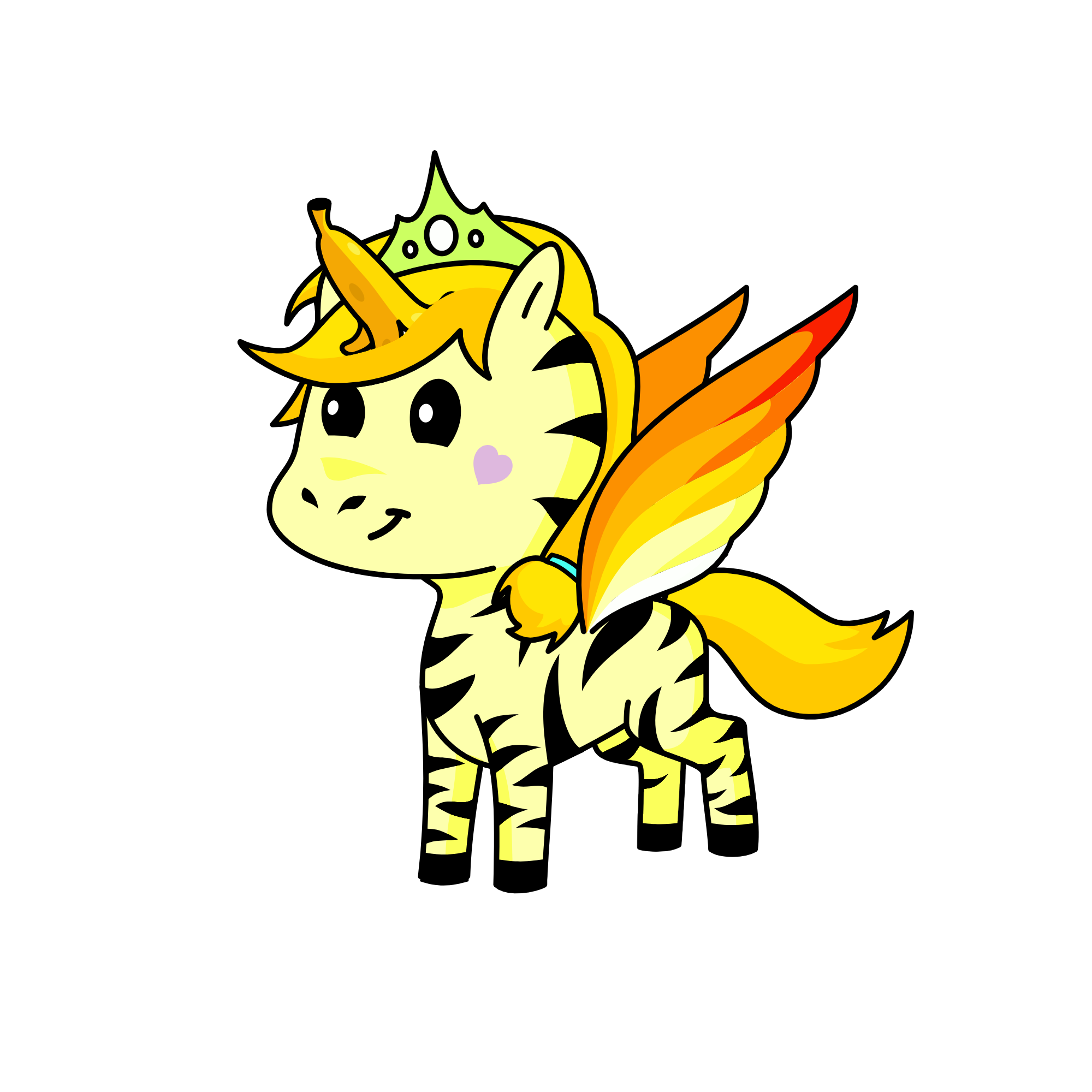 Princess Gold, the unicorn