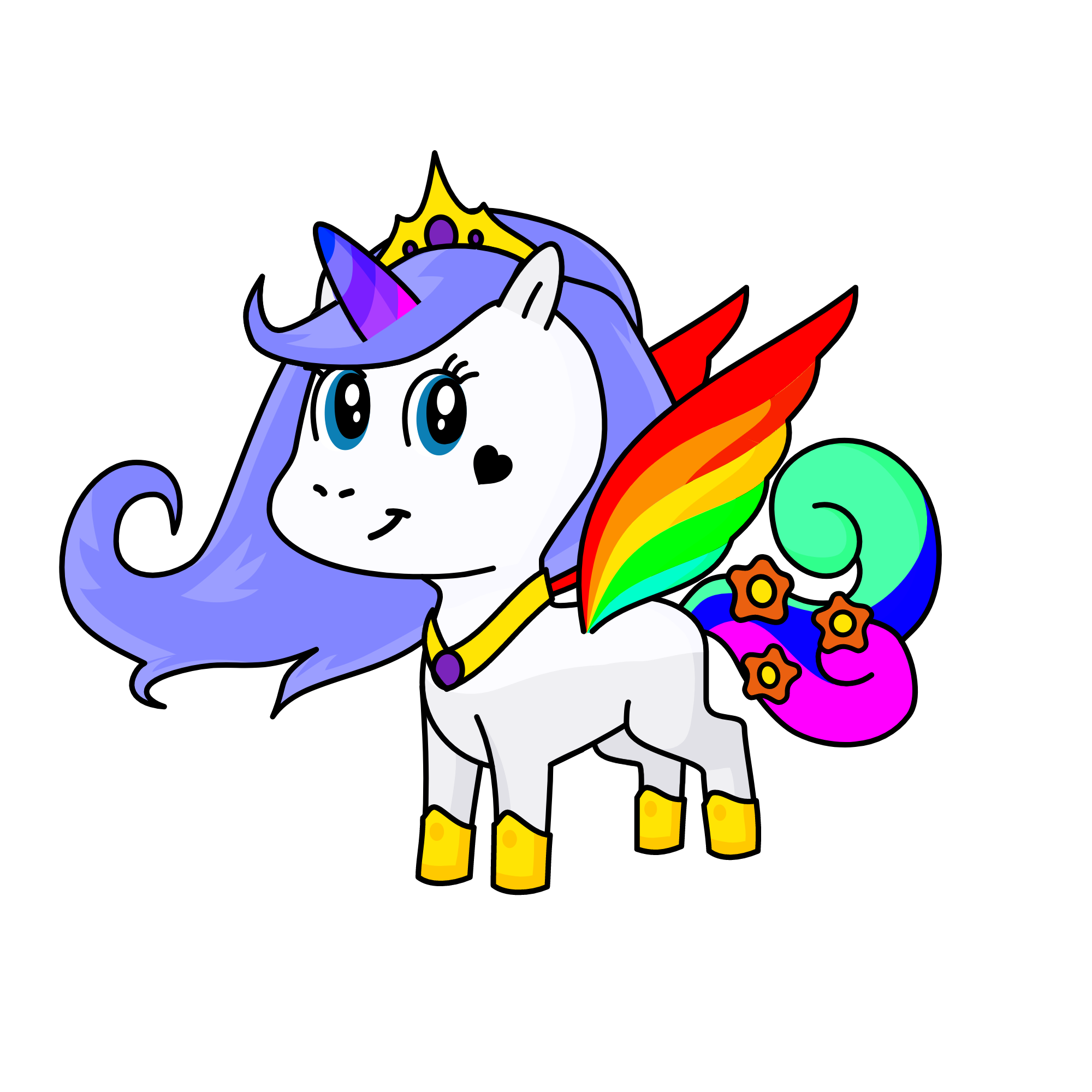 Ms.Rainbow, the unicorn