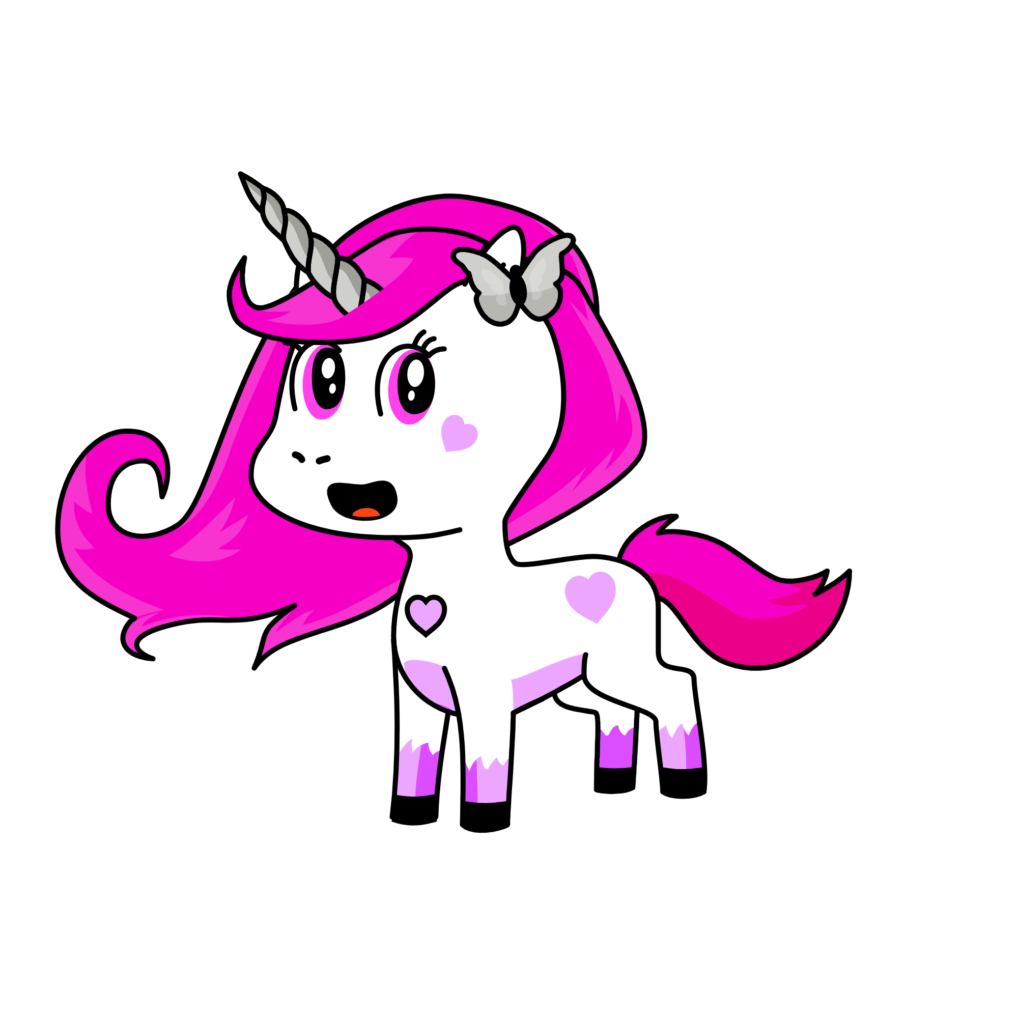 Pinky, the unicorn