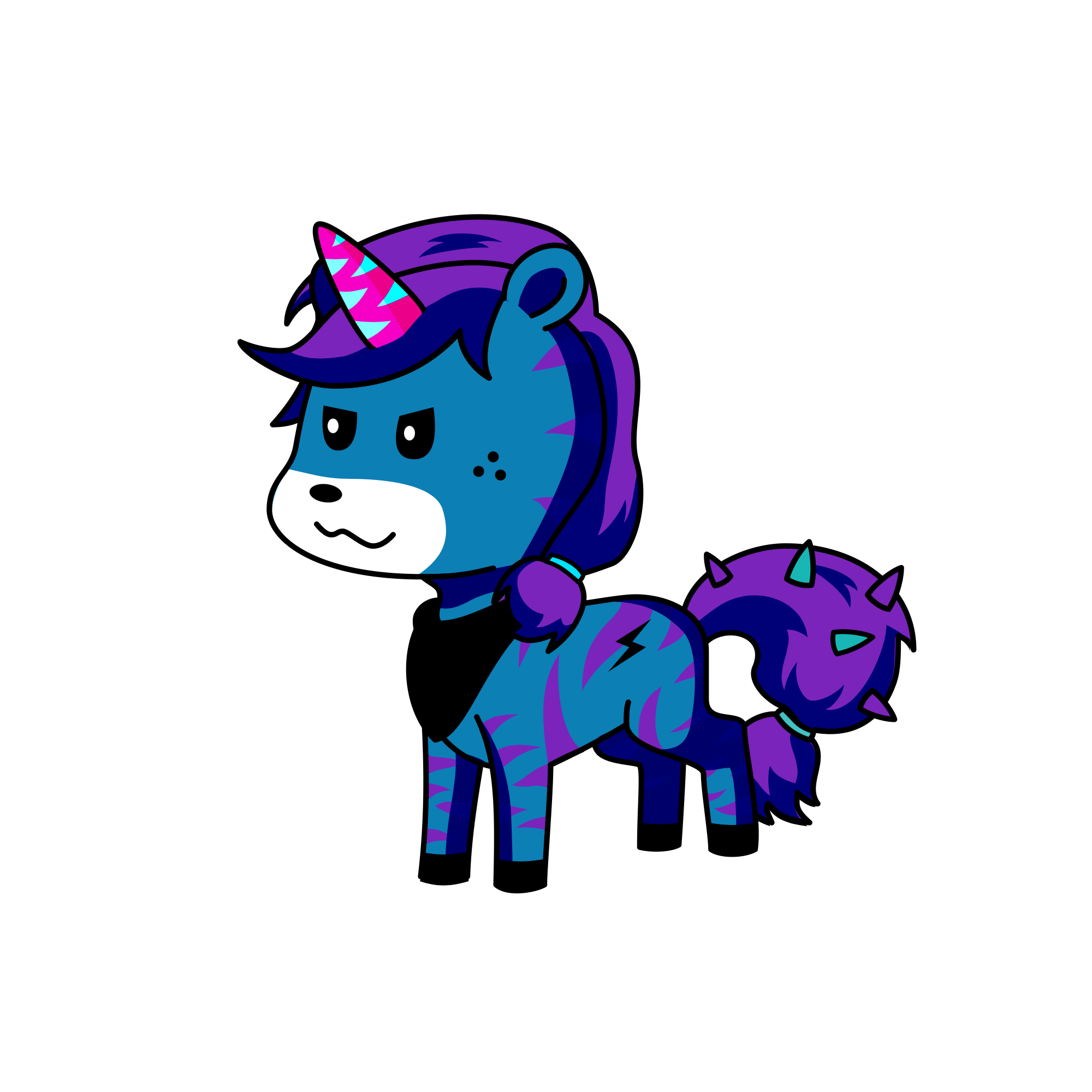 Midnight beam, the unicorn
