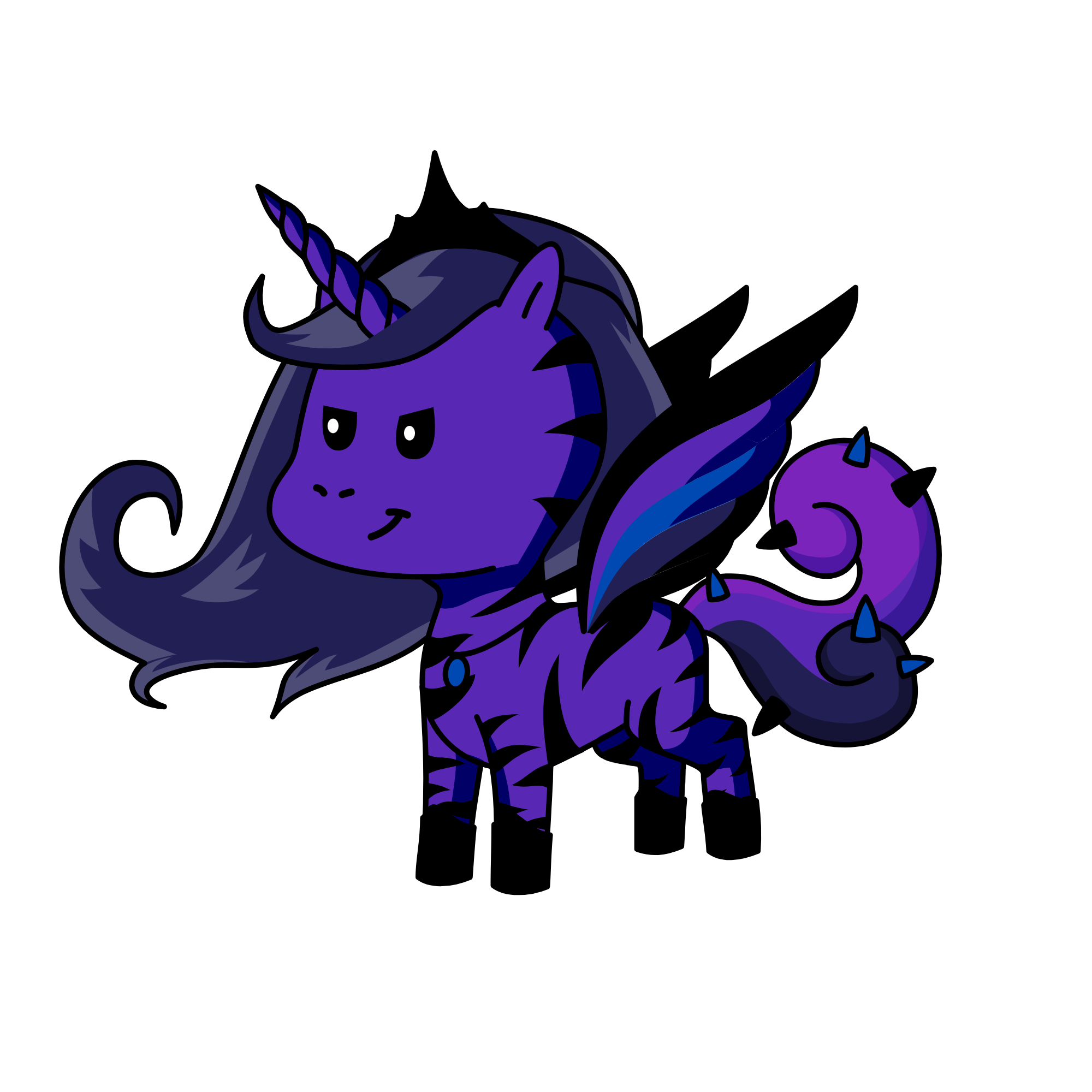 Raven Queen, the unicorn