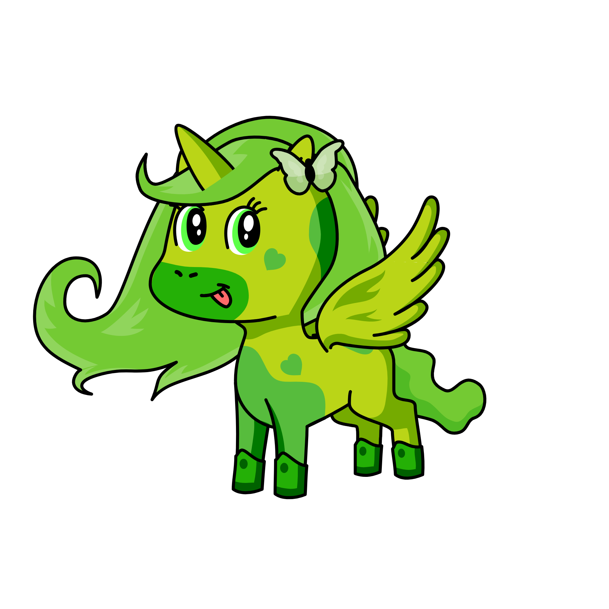 Green tea, the unicorn