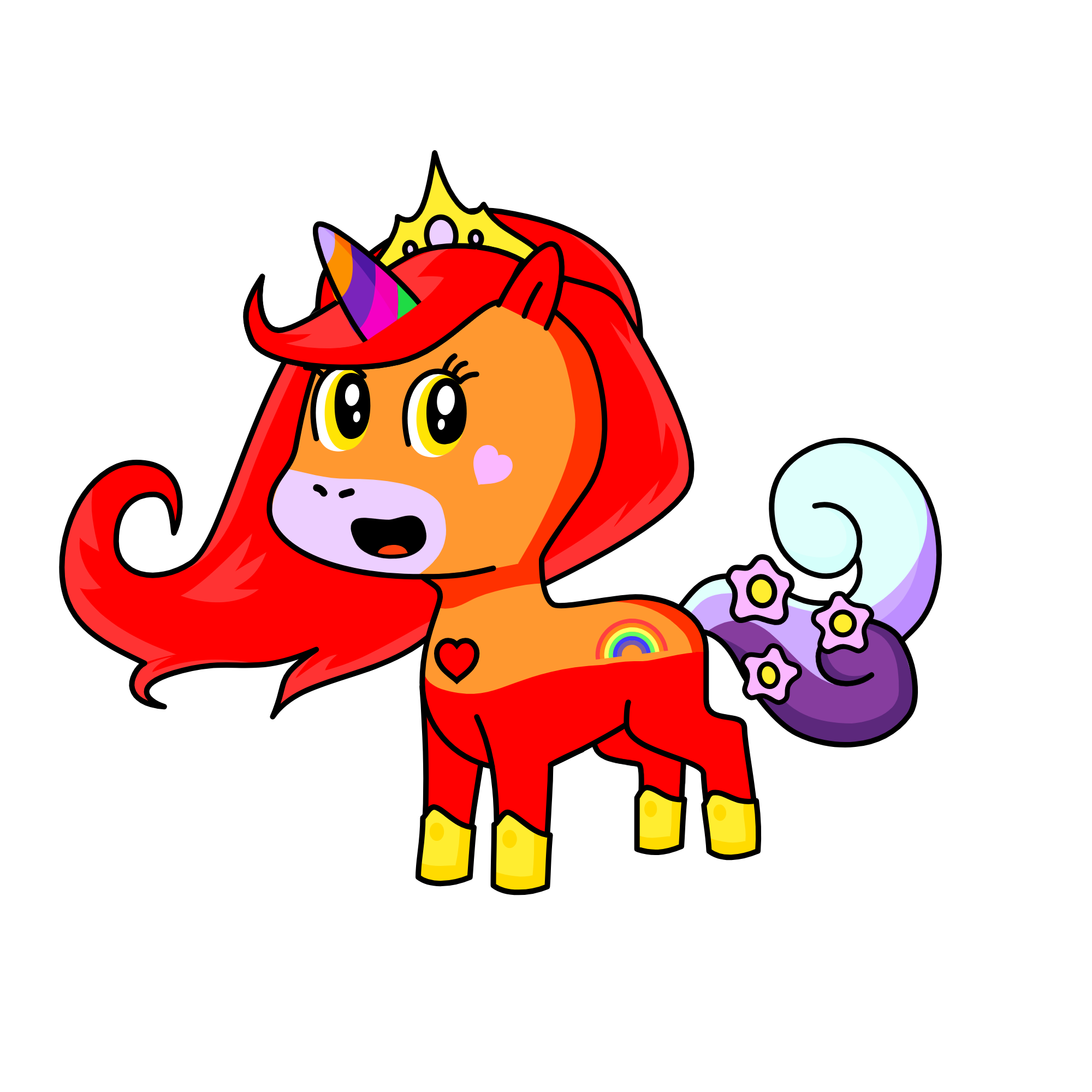 Crown Rainbow Consuela Sparkle, the unicorn