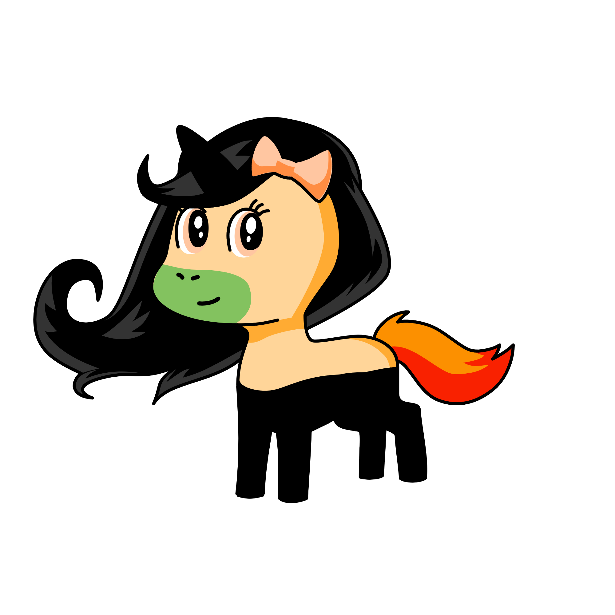 Nezuko (very emo), the unicorn