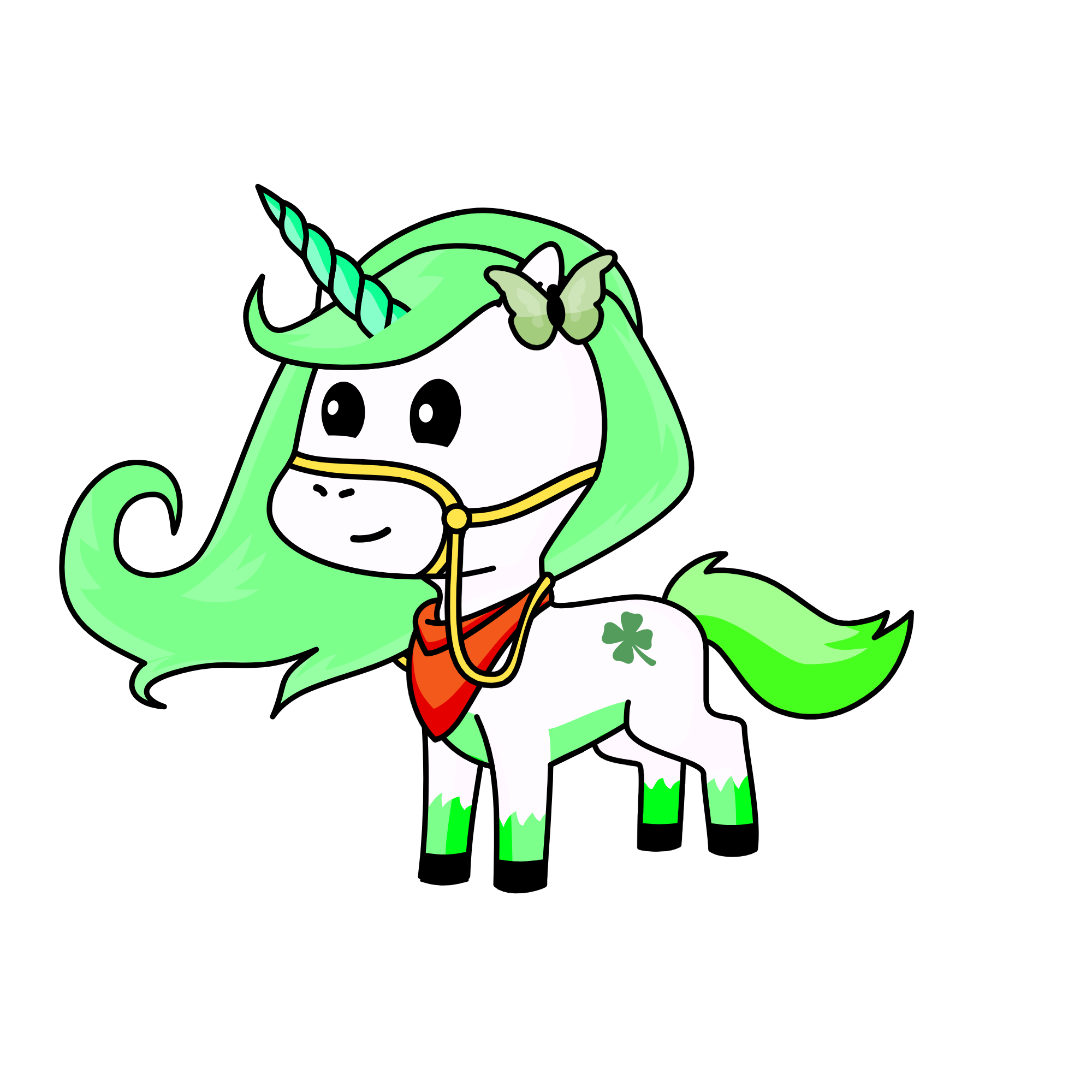 lucky unicornn, the unicorn