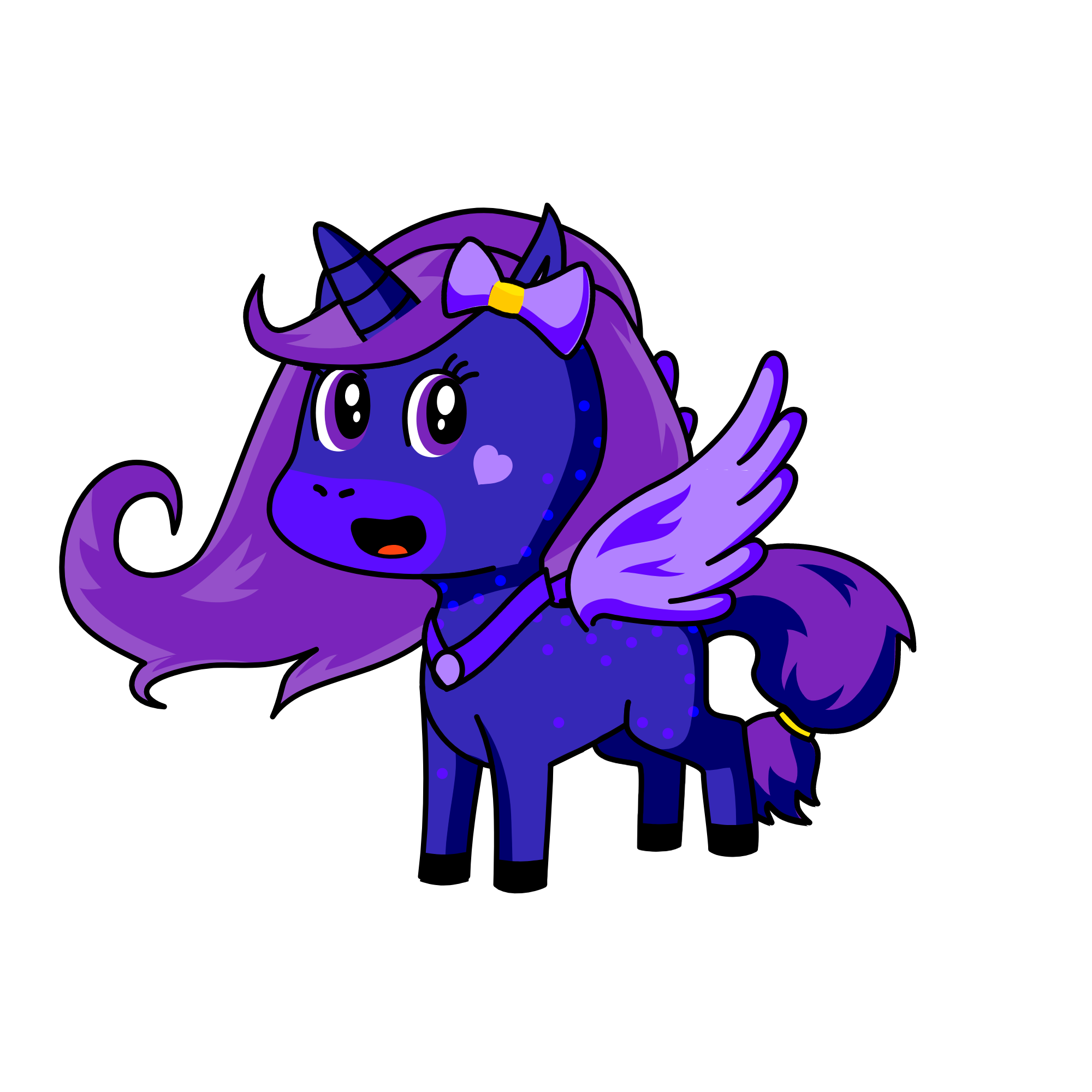 Starry Lilac, the unicorn