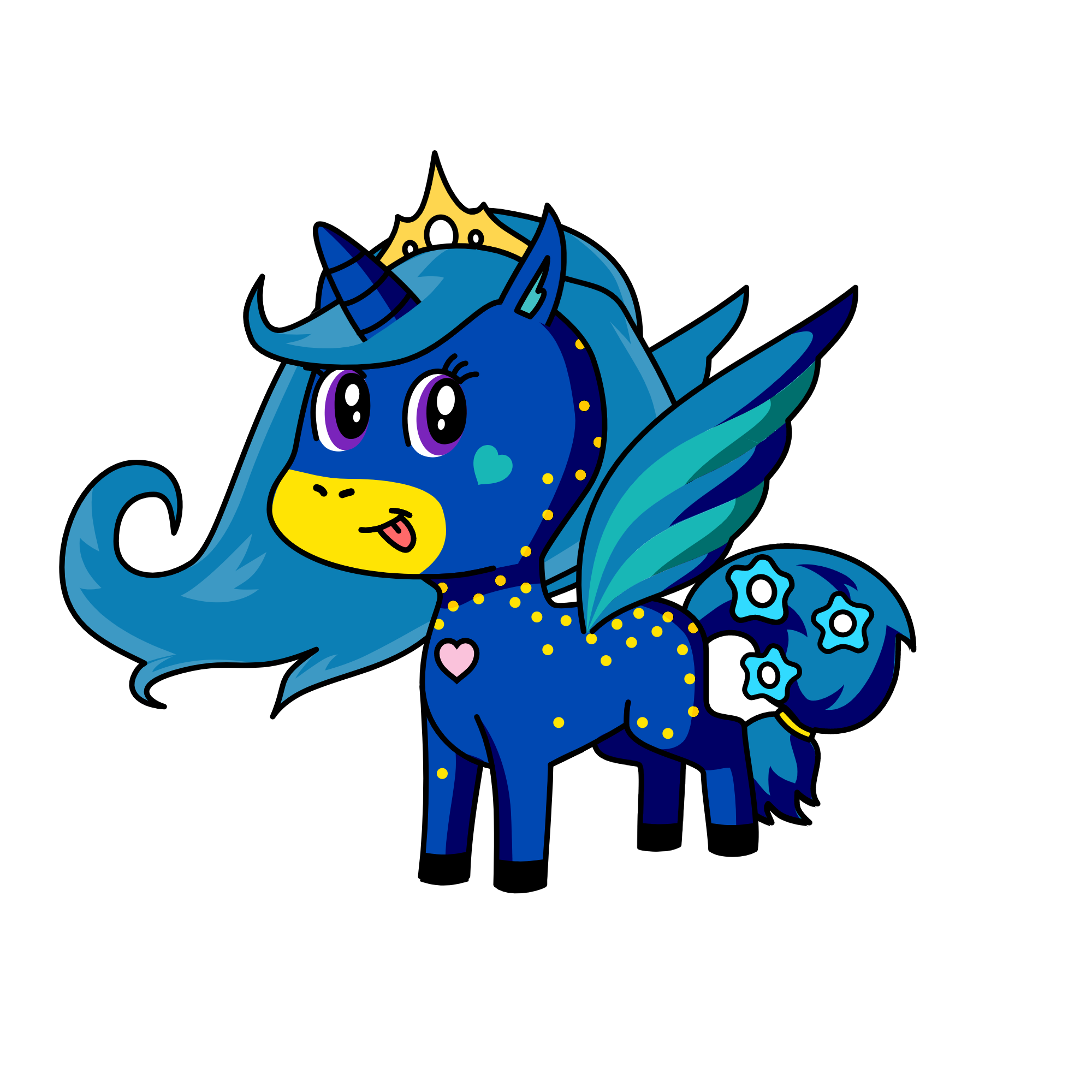 Princess Cloudy, the unicorn