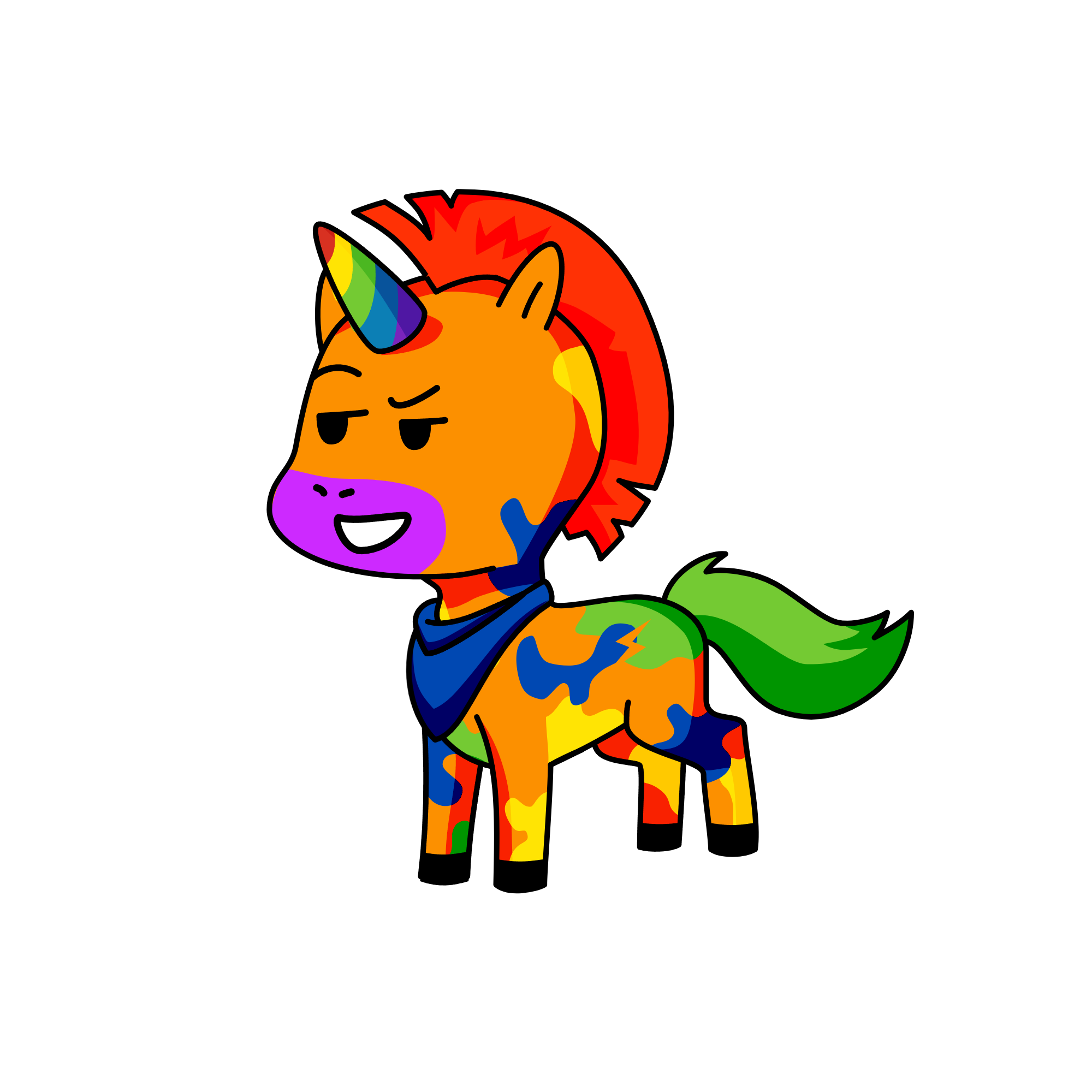 render zonder gender, the unicorn