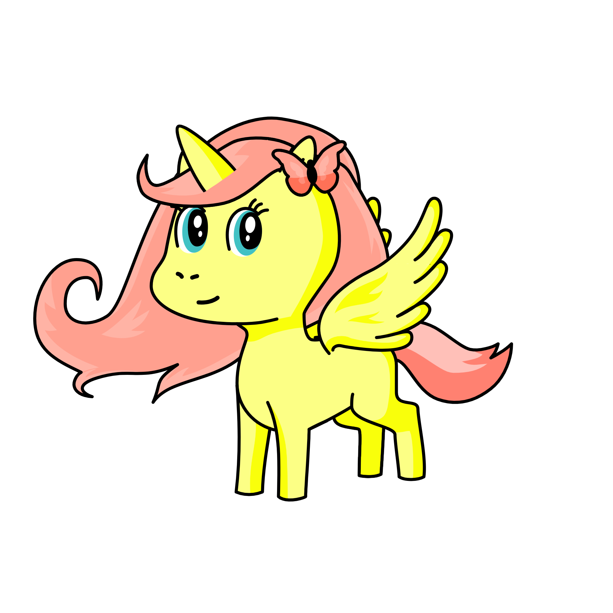 Fluttershy, the unicorn