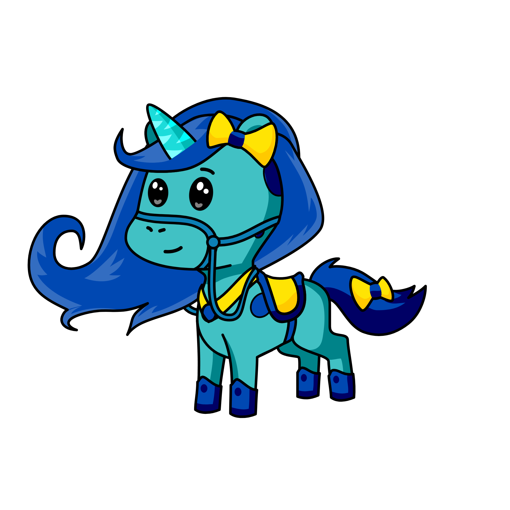 Blueberry, the unicorn
