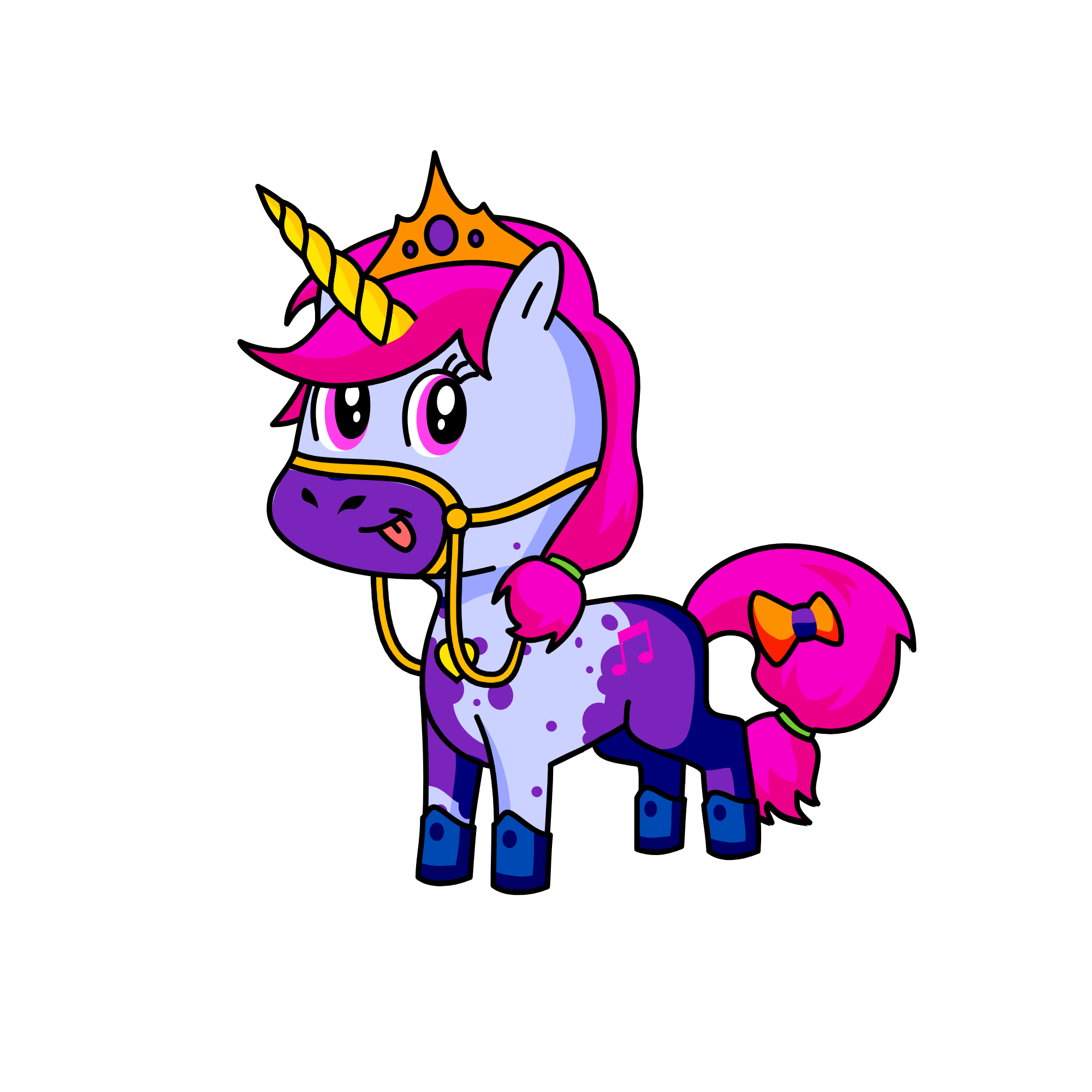 Melody glitter, the unicorn