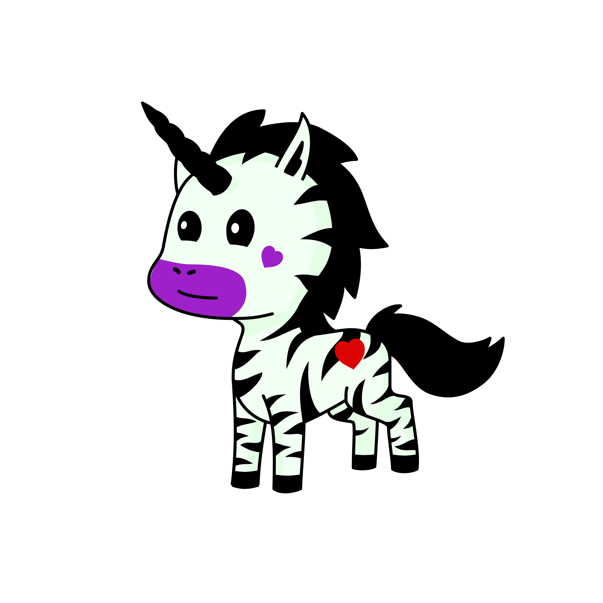 Zebra, the unicorn