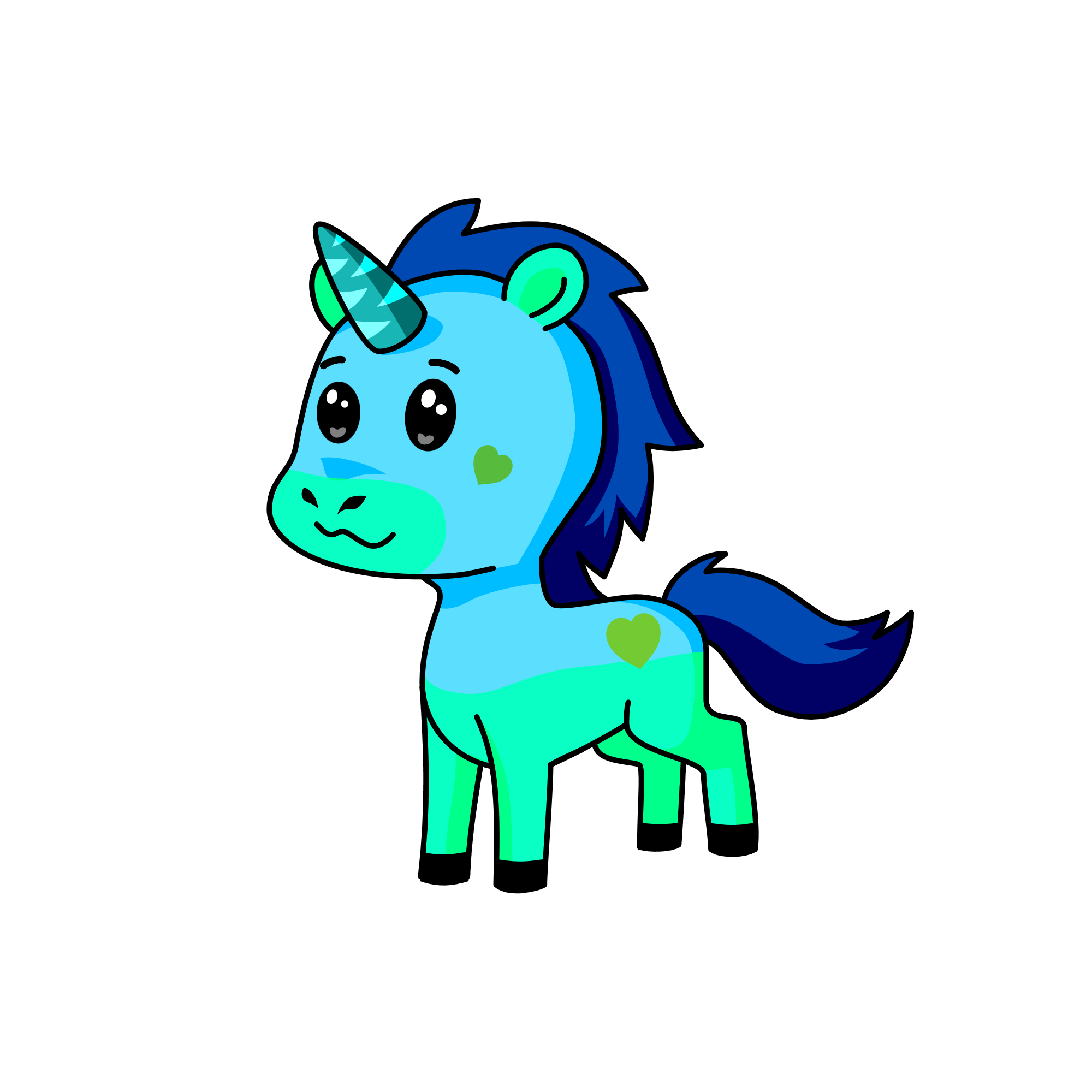 BLUE SALT, the unicorn