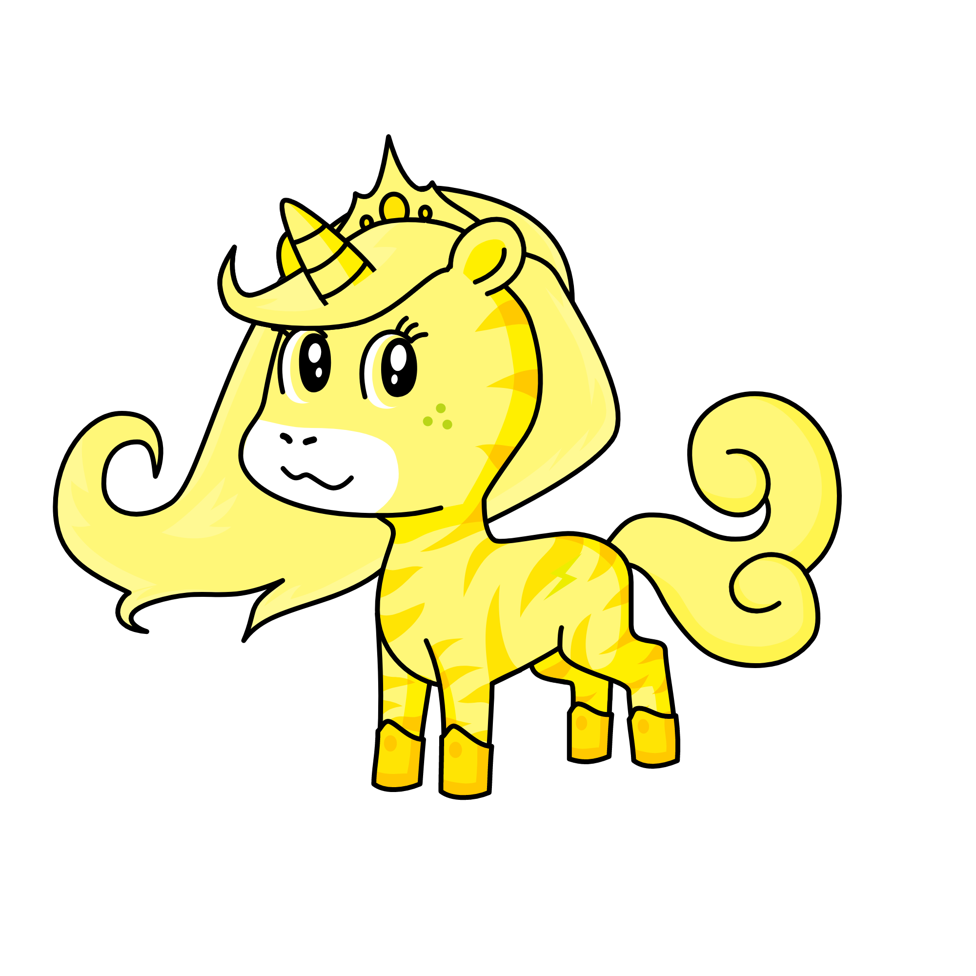 yellow best color, the unicorn