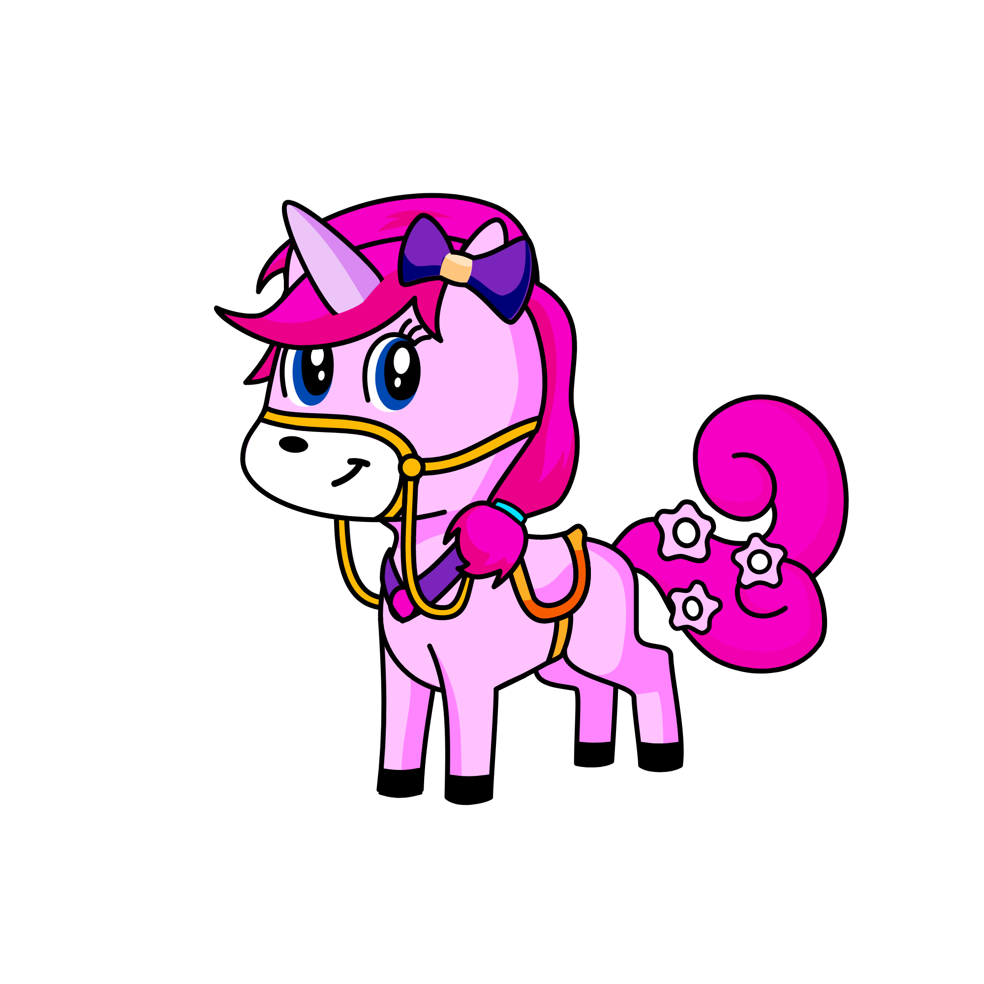 PINK Rose, the unicorn