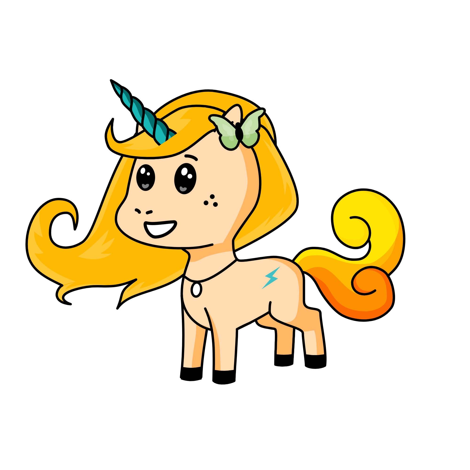 rose, the unicorn