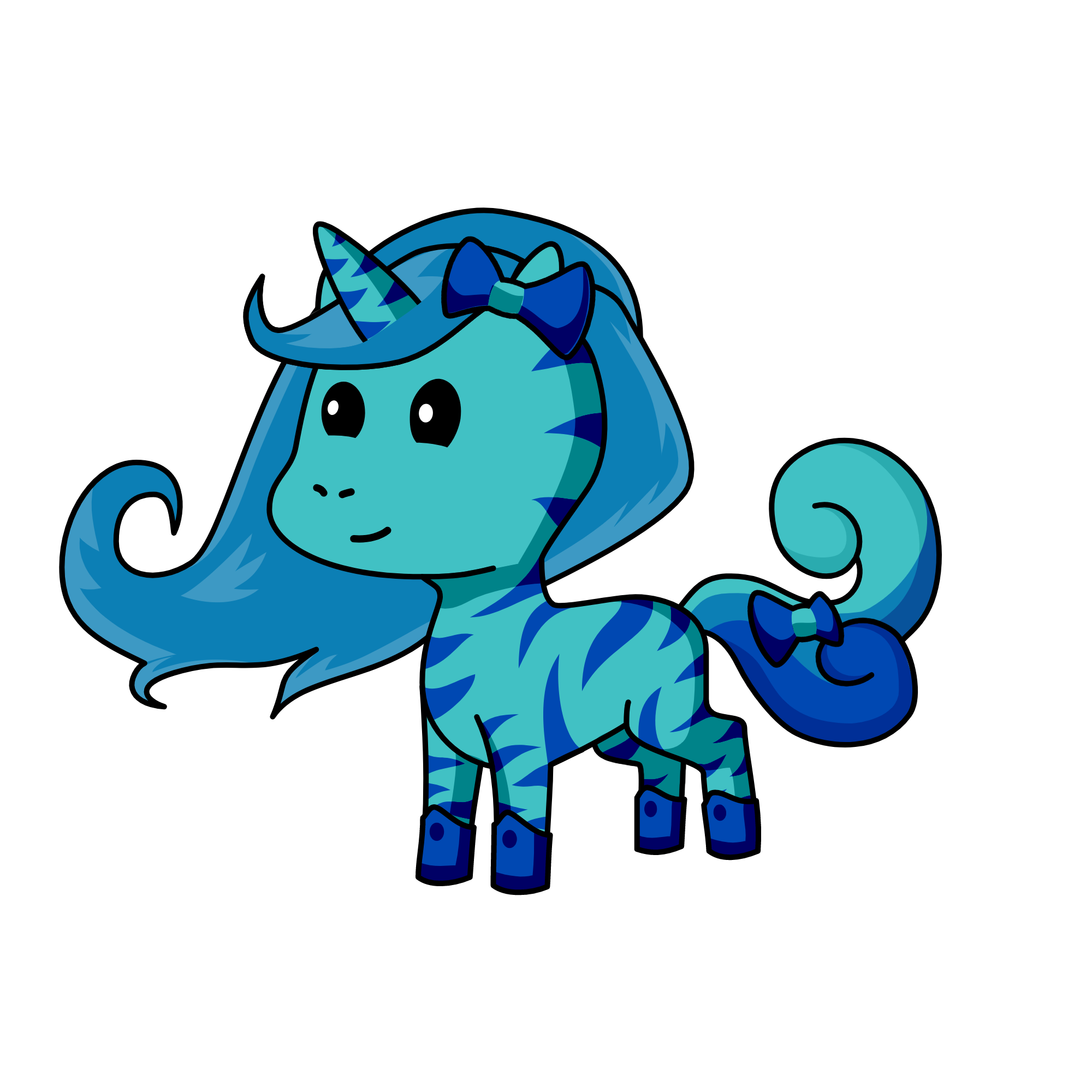 Bluey, the unicorn
