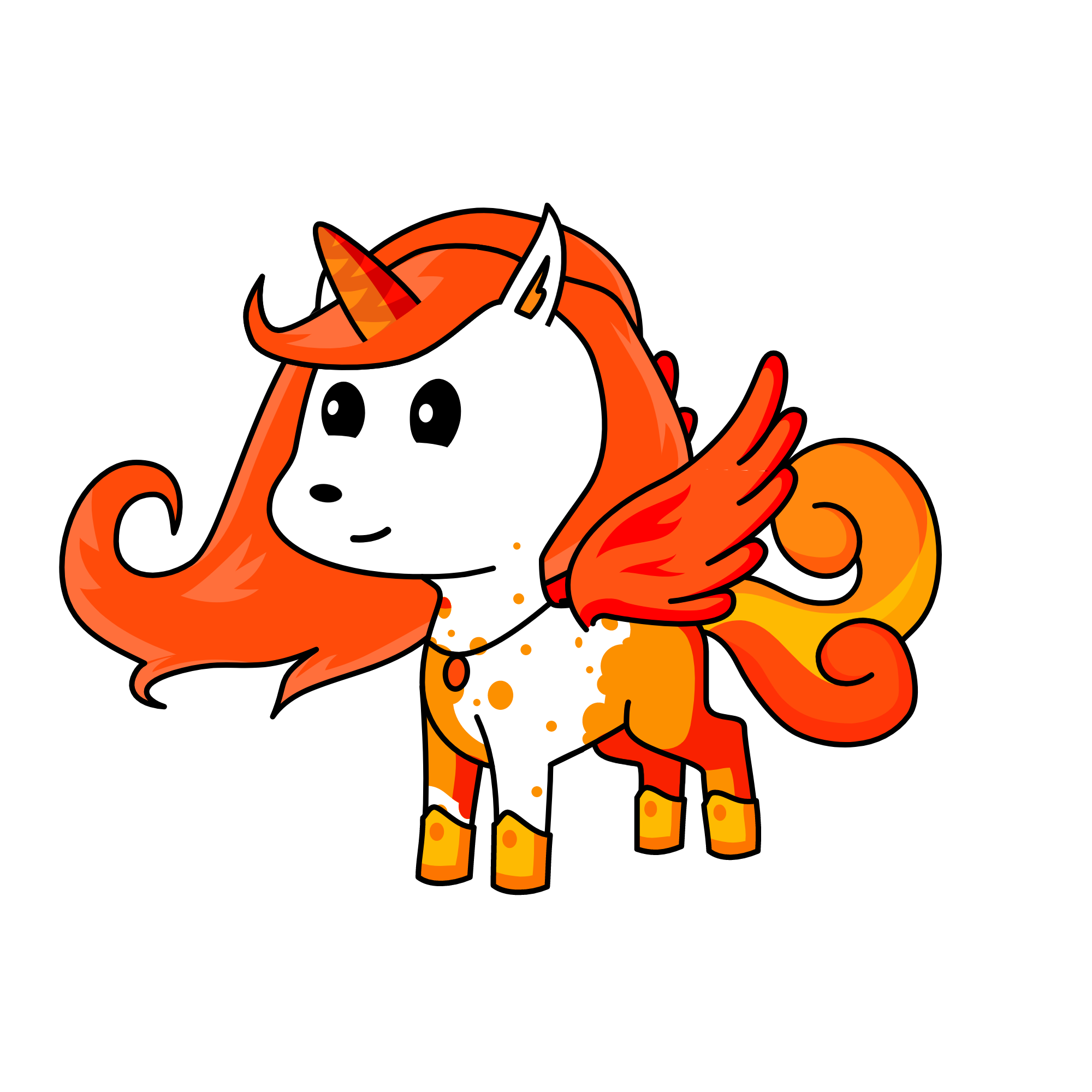 Fire, the unicorn
