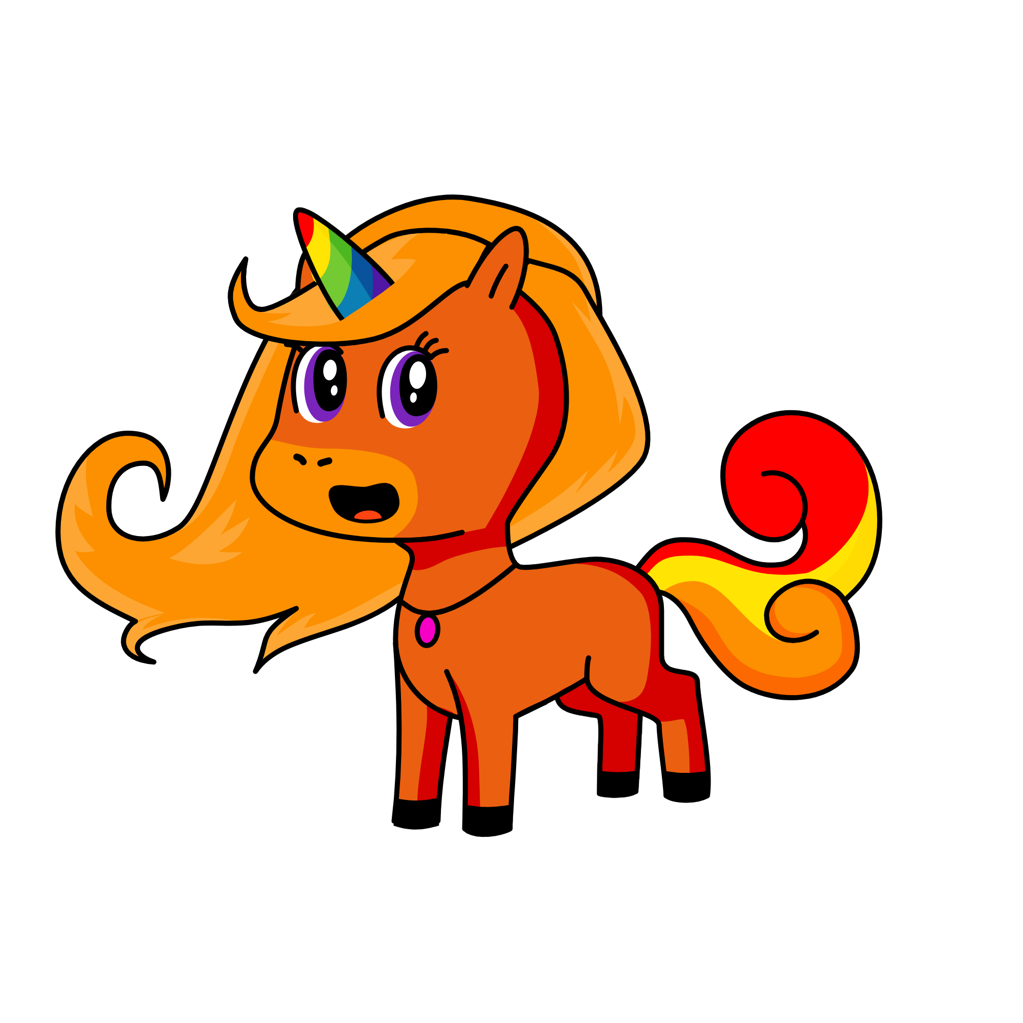 Fire Star, the unicorn