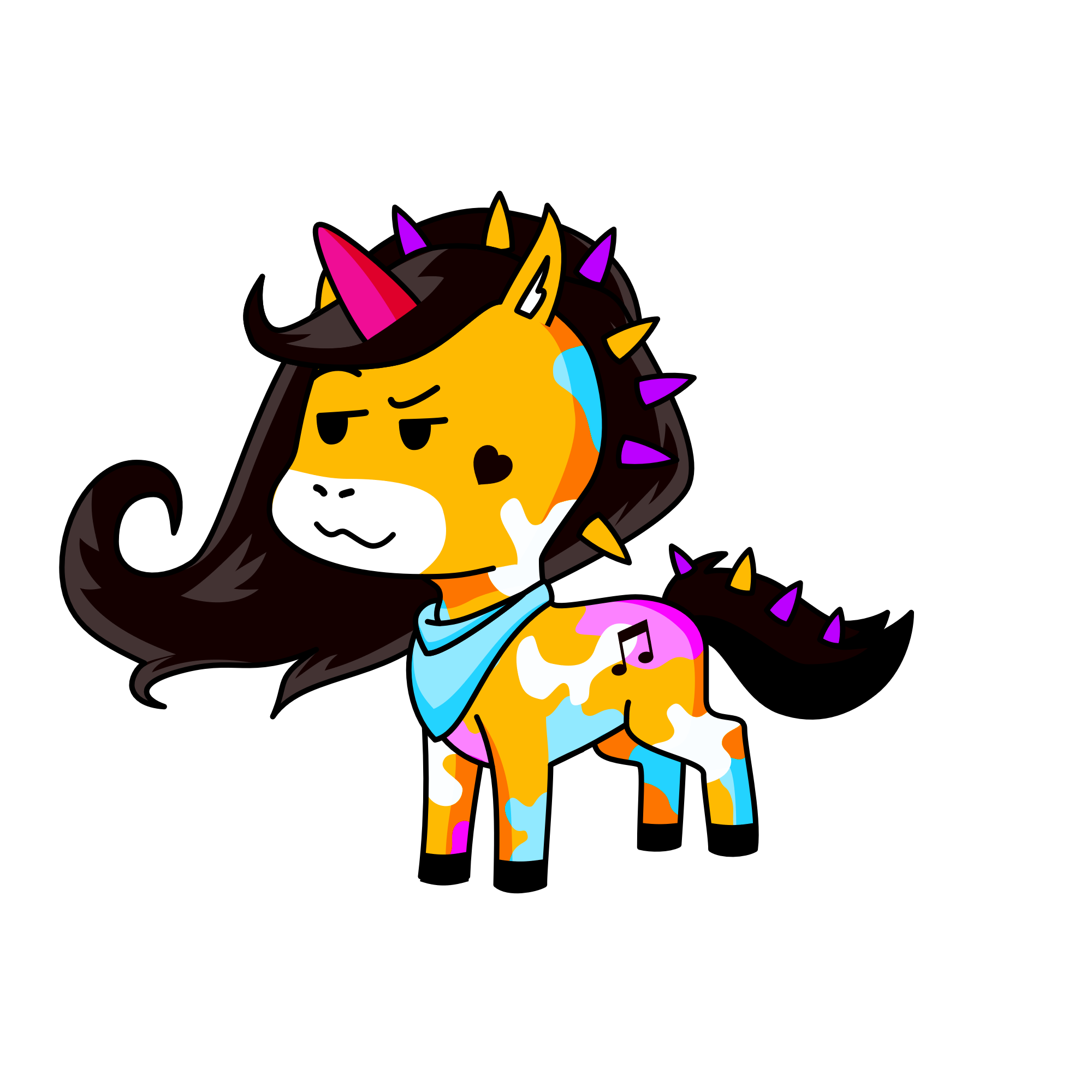 hrose 👍, the unicorn