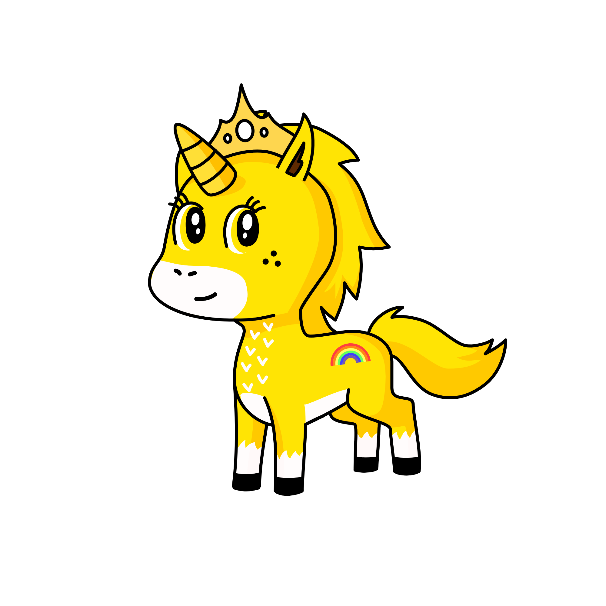 Goldie Jr, the unicorn