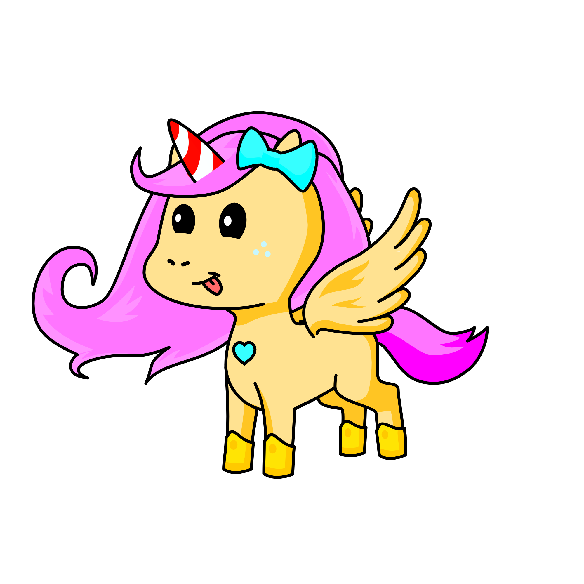 Lollipop girl, the unicorn