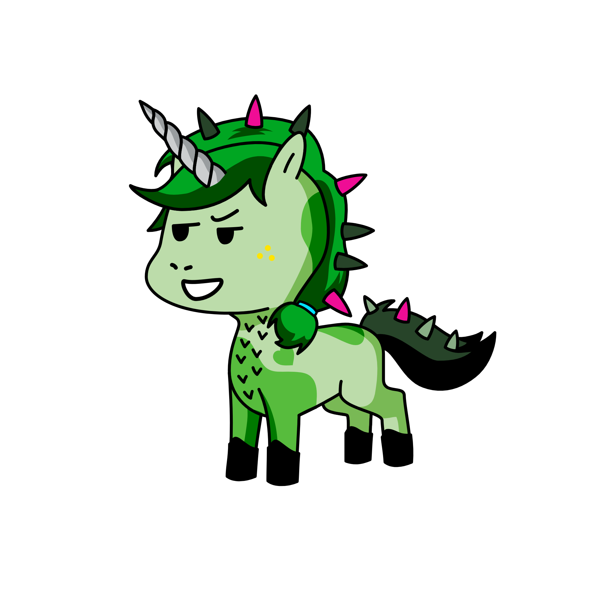 Rock girl, the unicorn