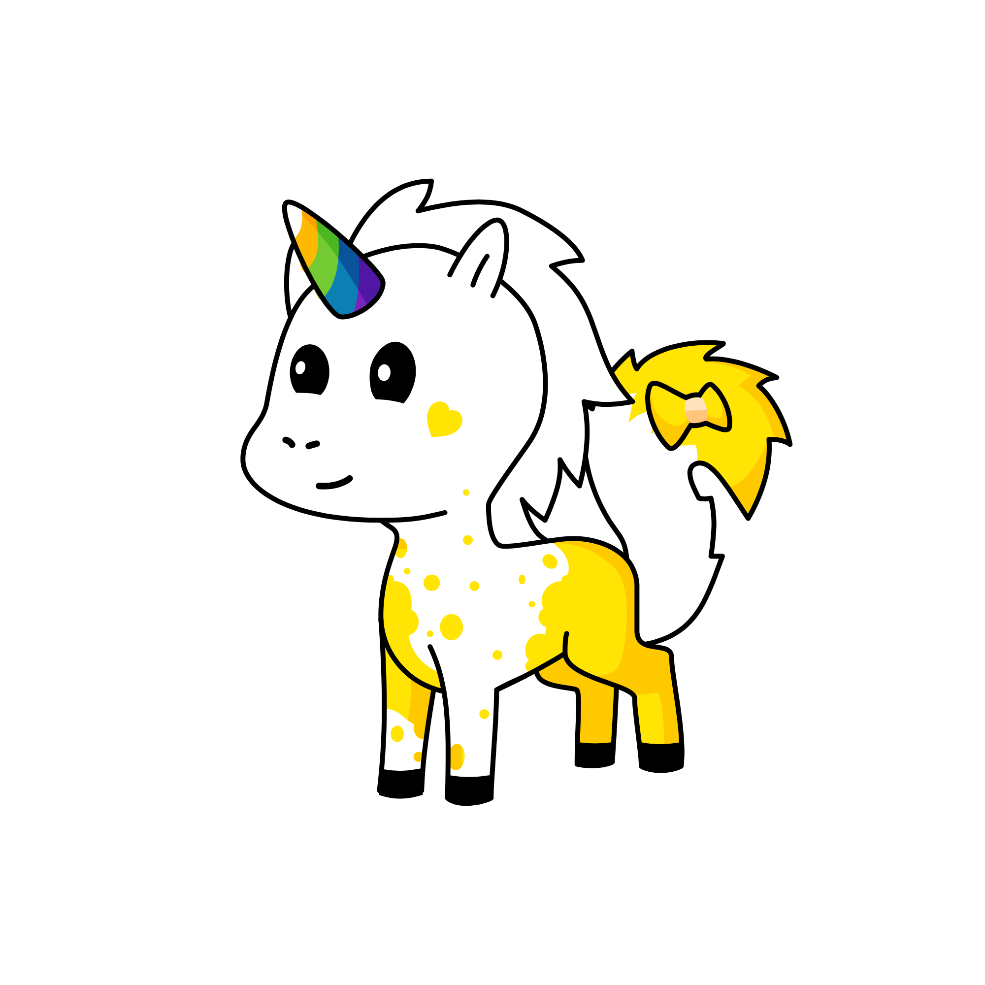 SUPER GOLDY, the unicorn