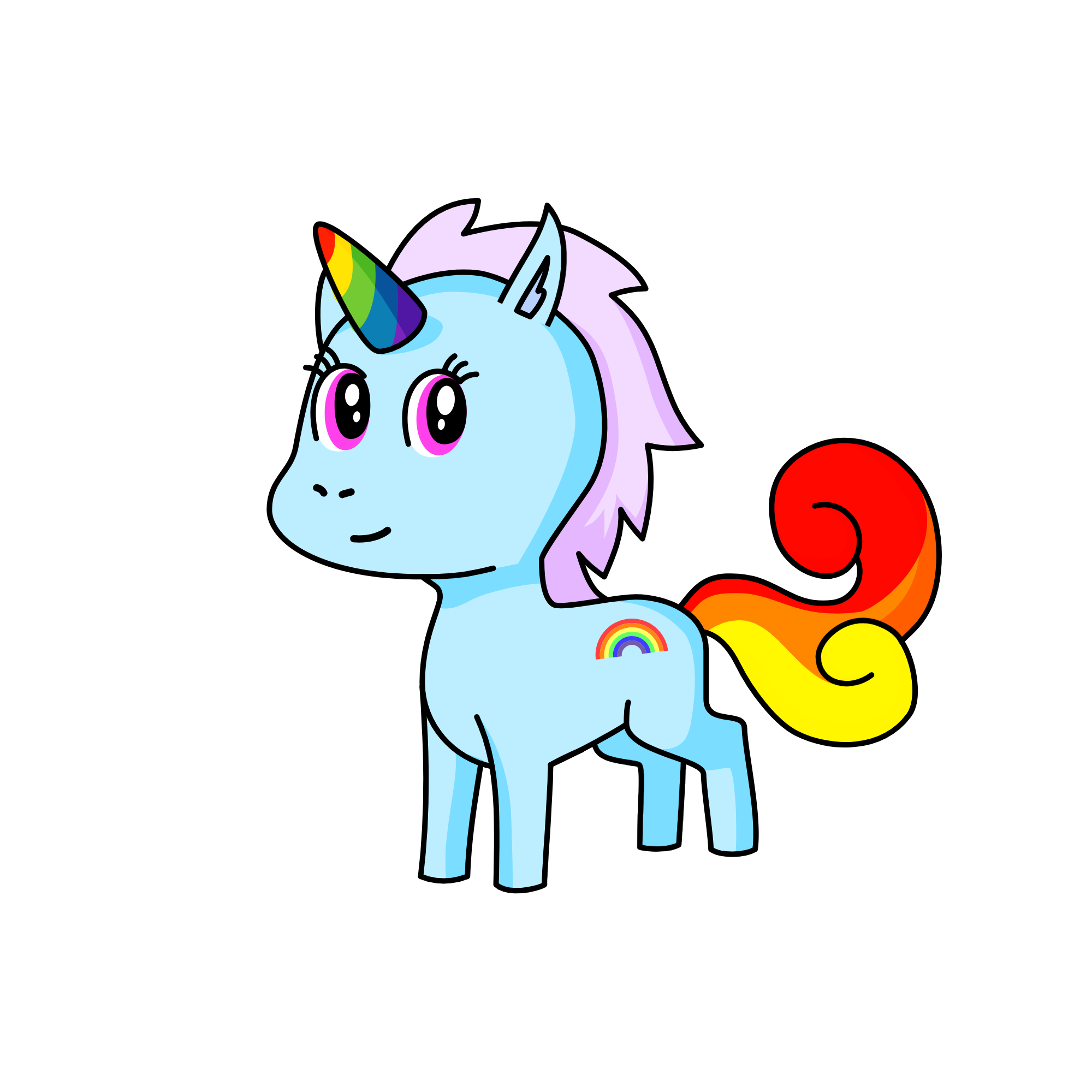 Rainbow Dash, the unicorn