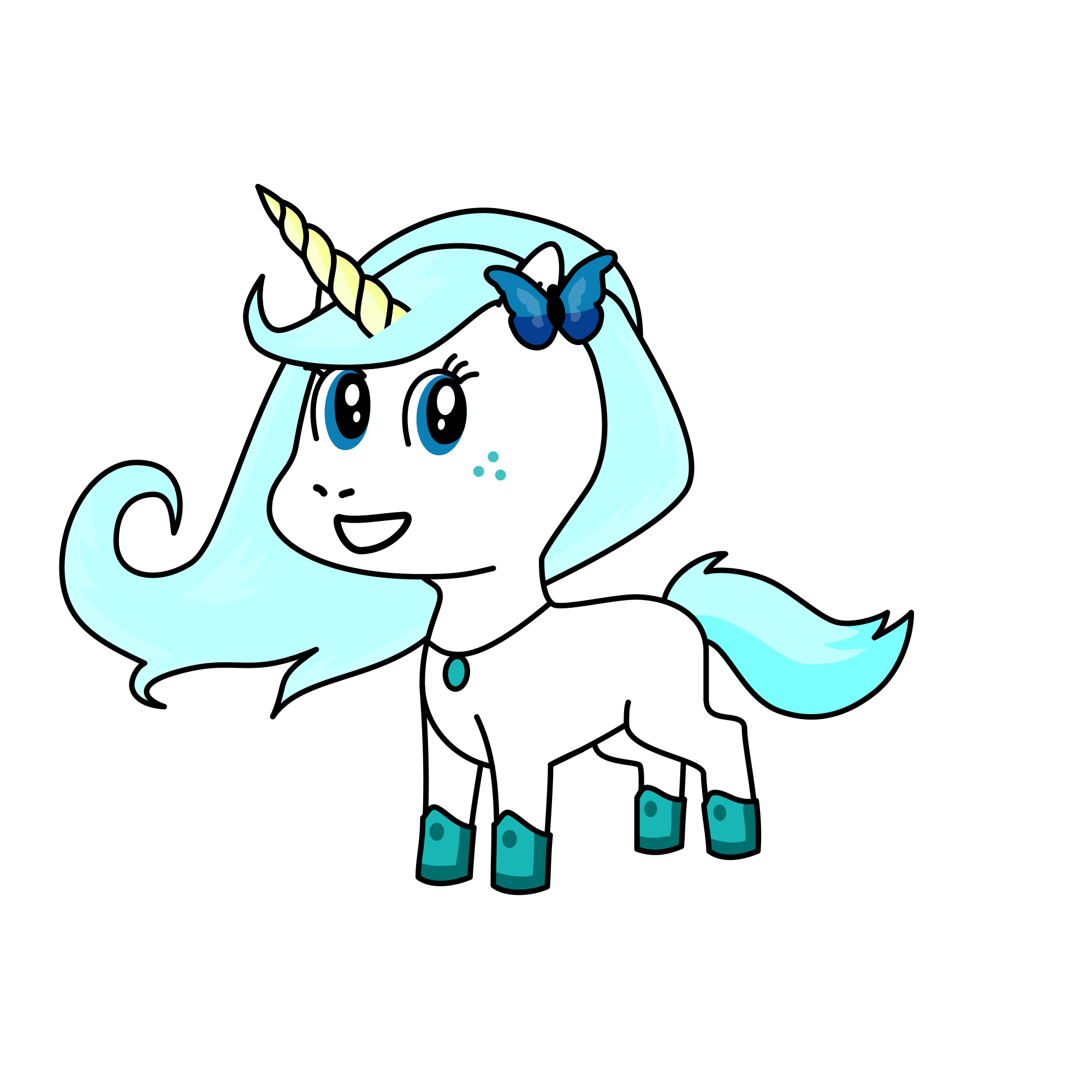 Sky, the unicorn