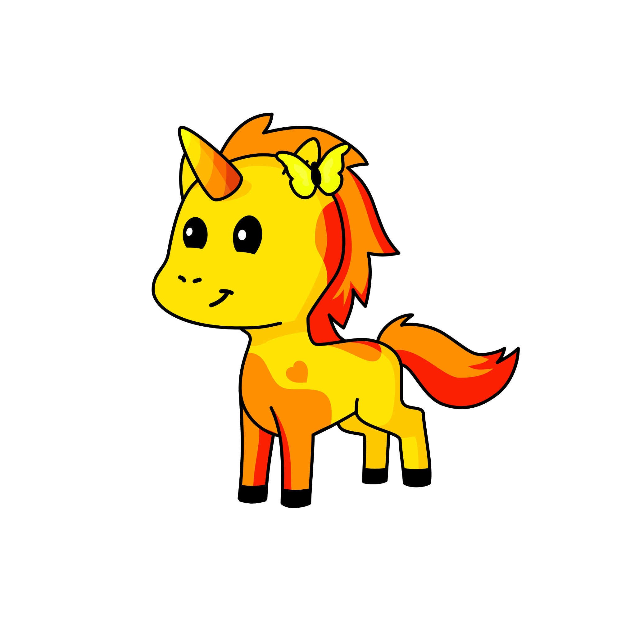 Fire, the unicorn