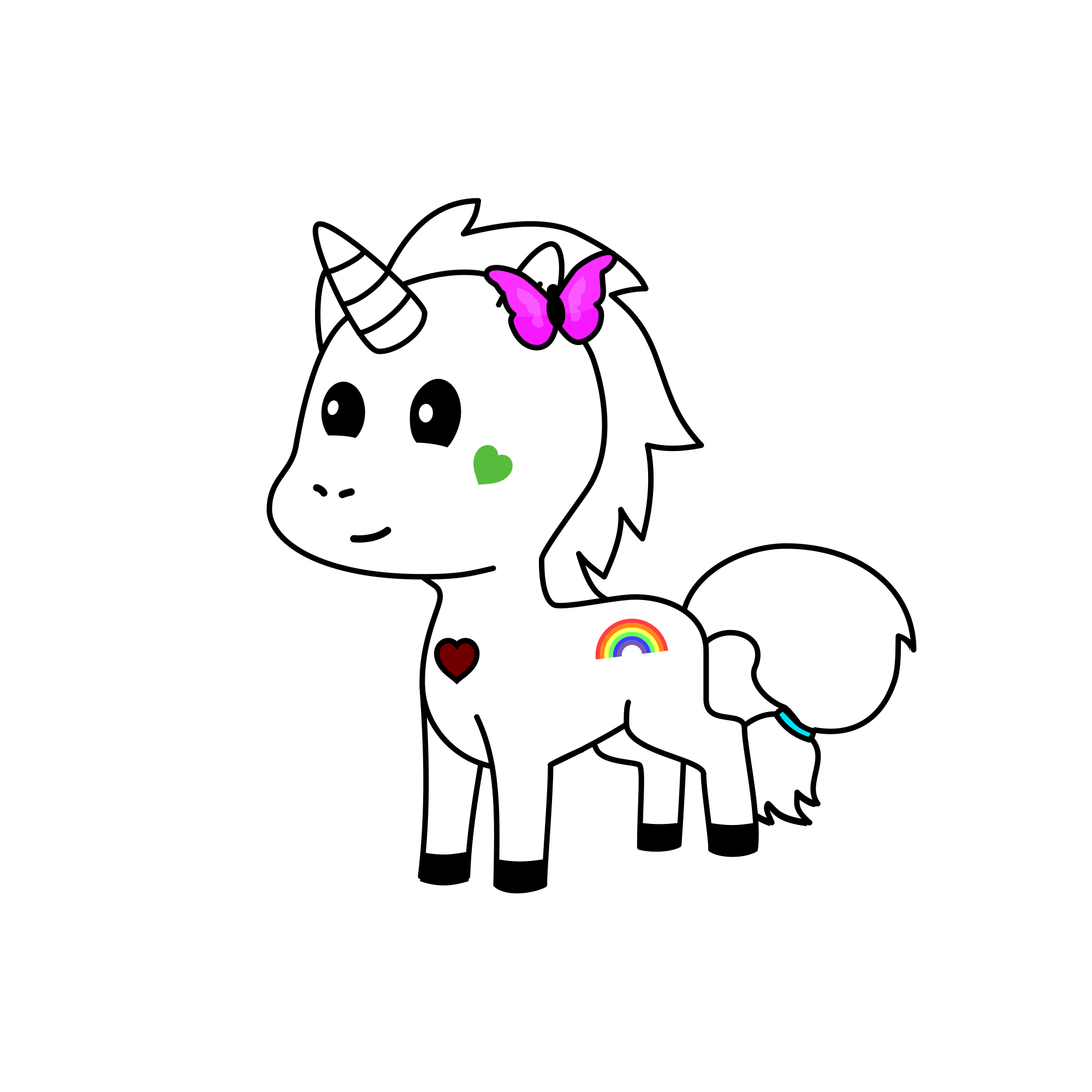 Hnbbhbb, the unicorn