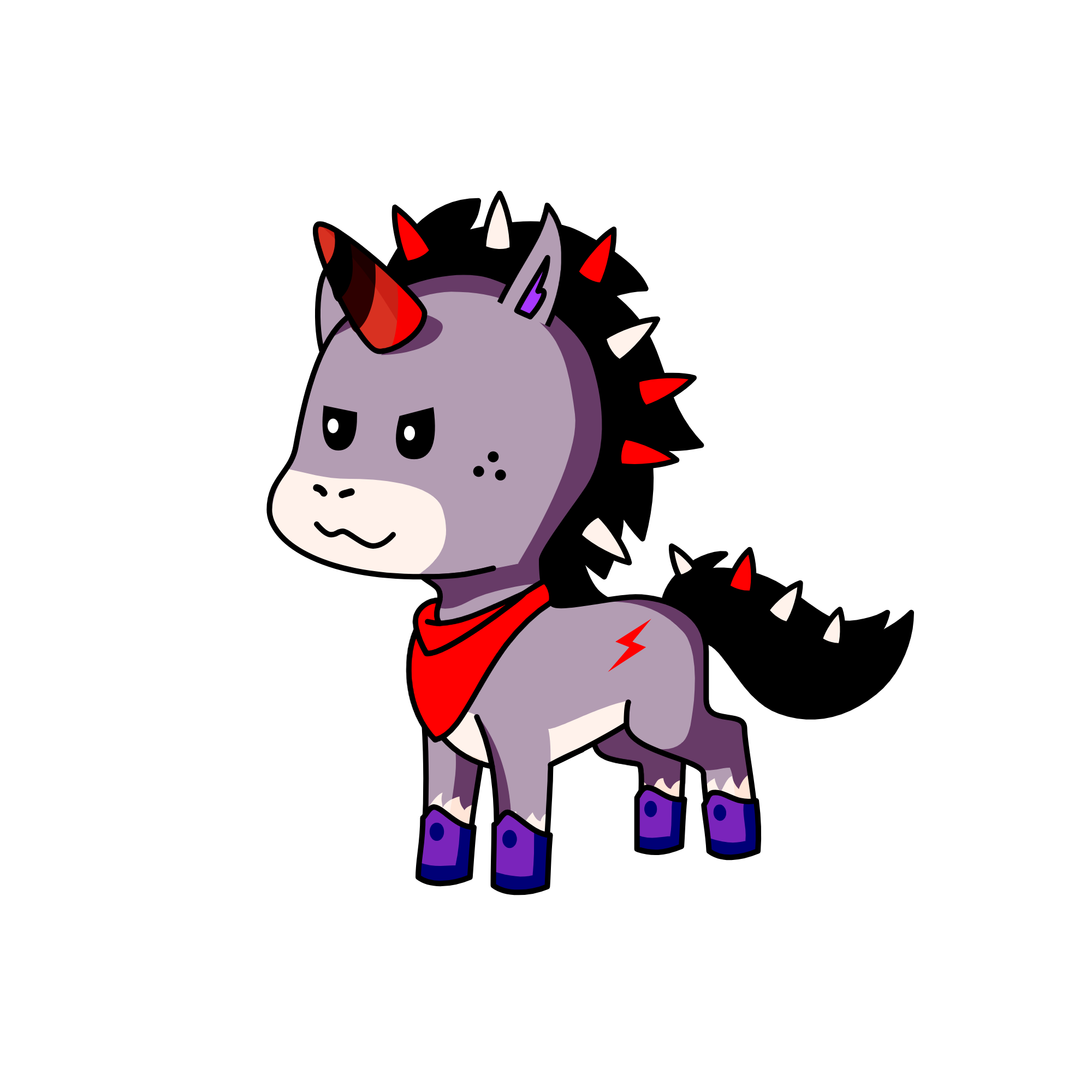 مون, the unicorn