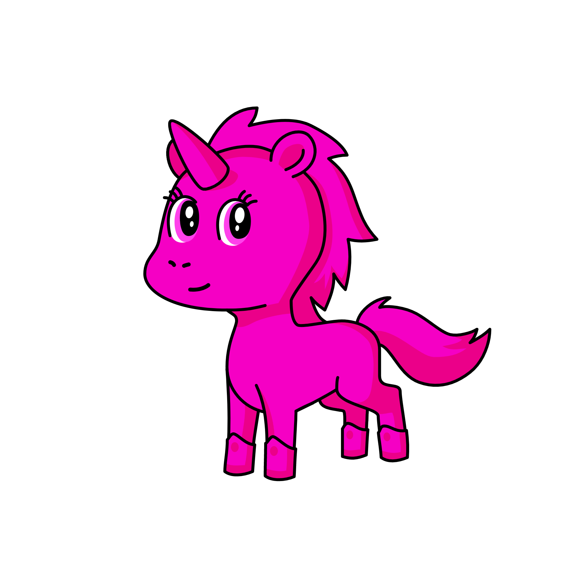 PINK, the unicorn