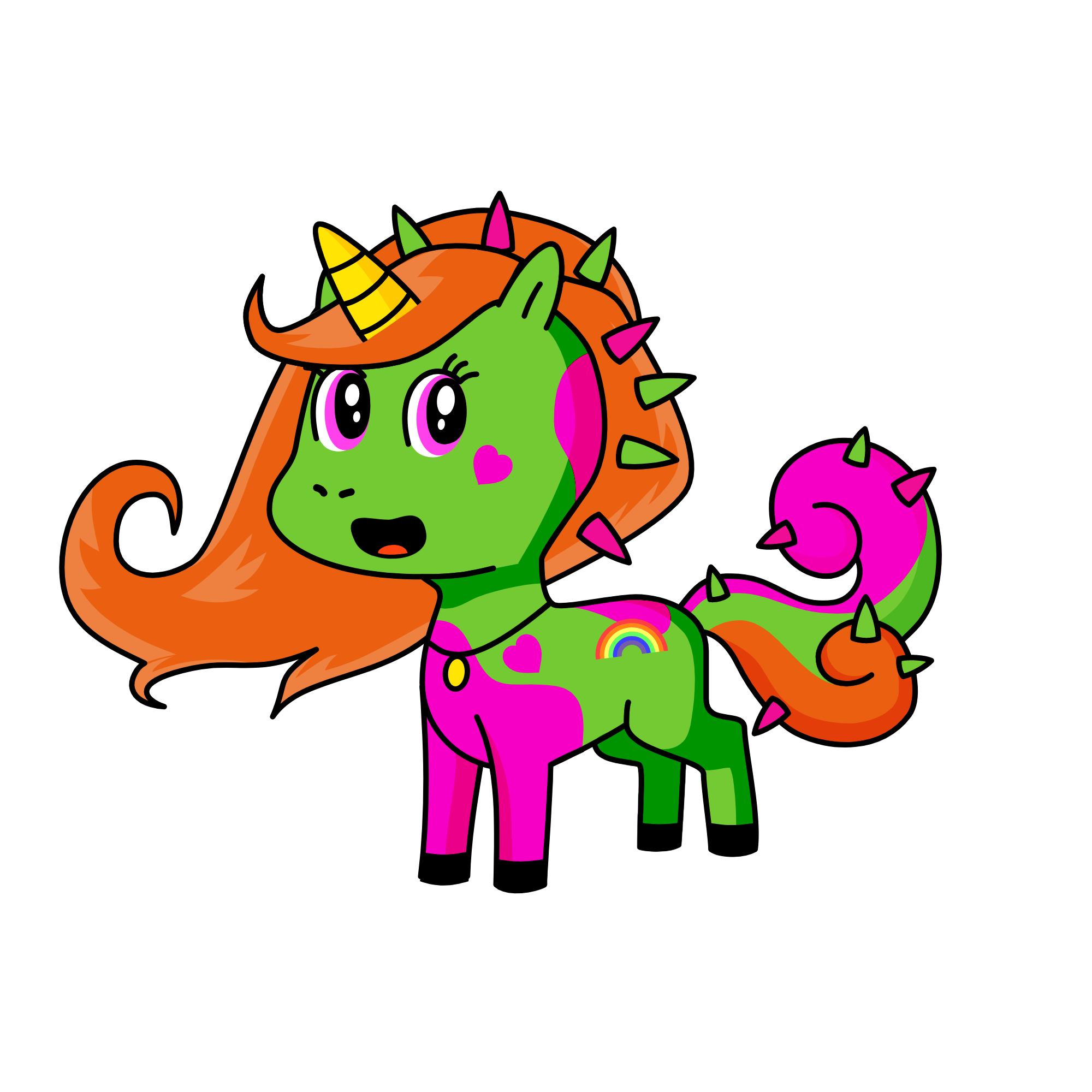 Spikey Daisy, the unicorn
