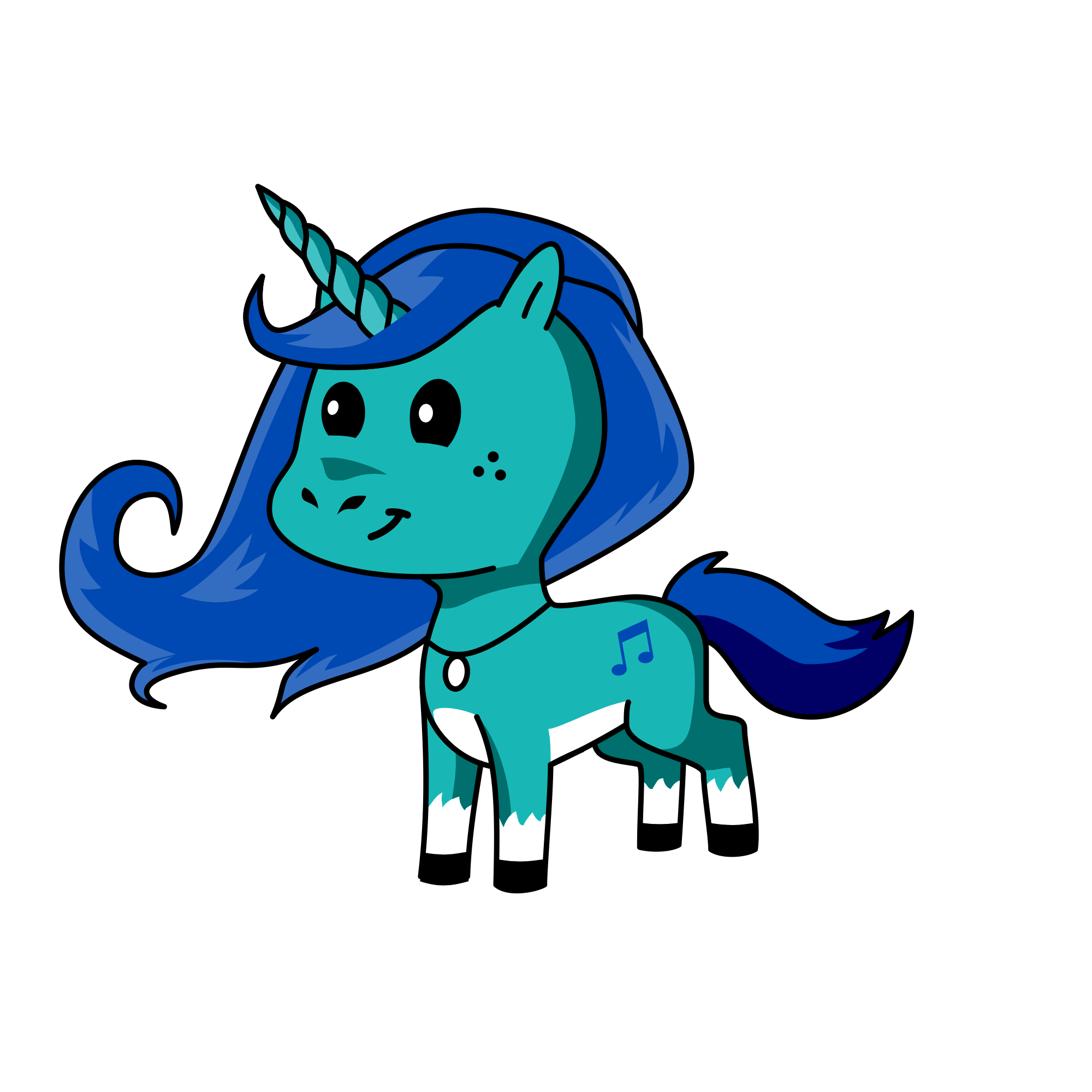 Llama drama, the unicorn