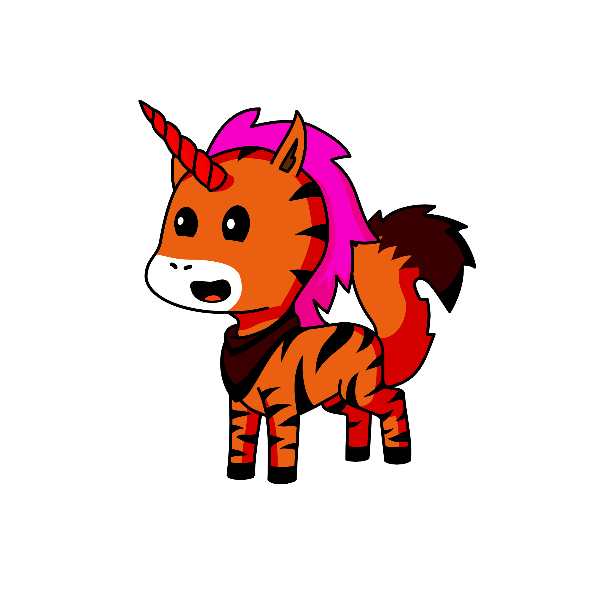 Rainbow, the unicorn