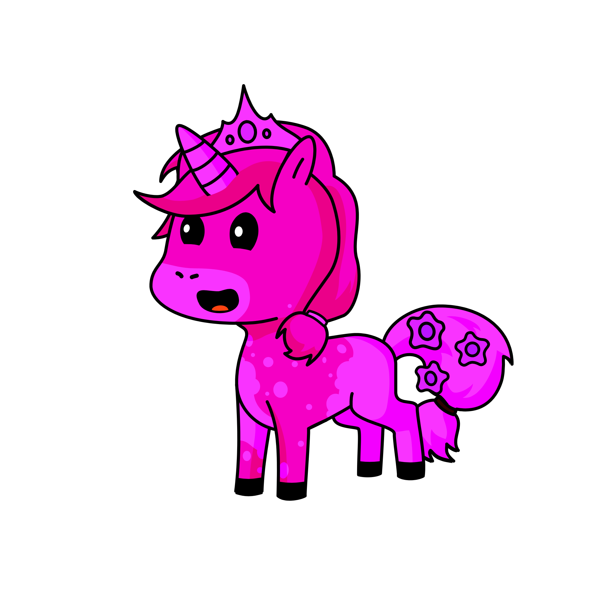 Pink, the unicorn